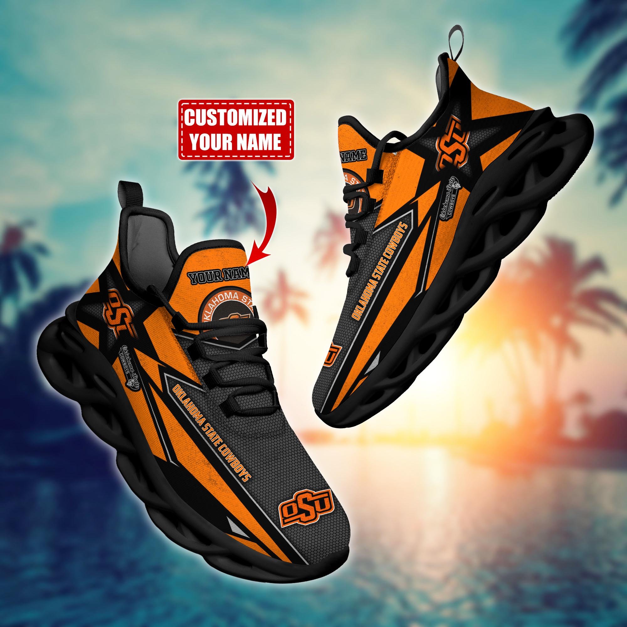 Oklahoma State Cowboys Custom Sports Clunky Sneakers For Sports Fans, Gift For Football Lovers H54084