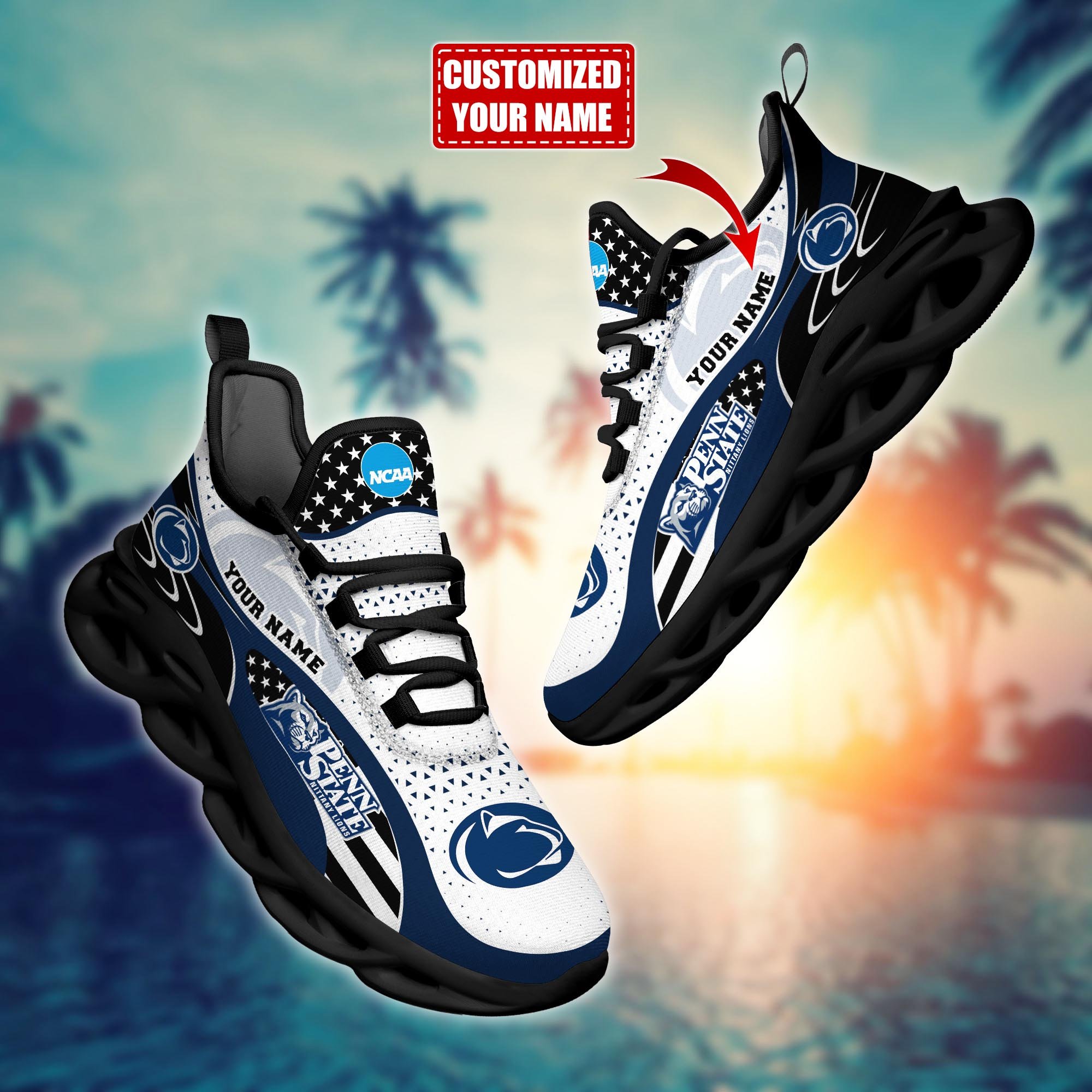 Penn State Nittany Lions Custom Sports Clunky Sneakers For Sports Fans, Gift For Football Lovers H54121