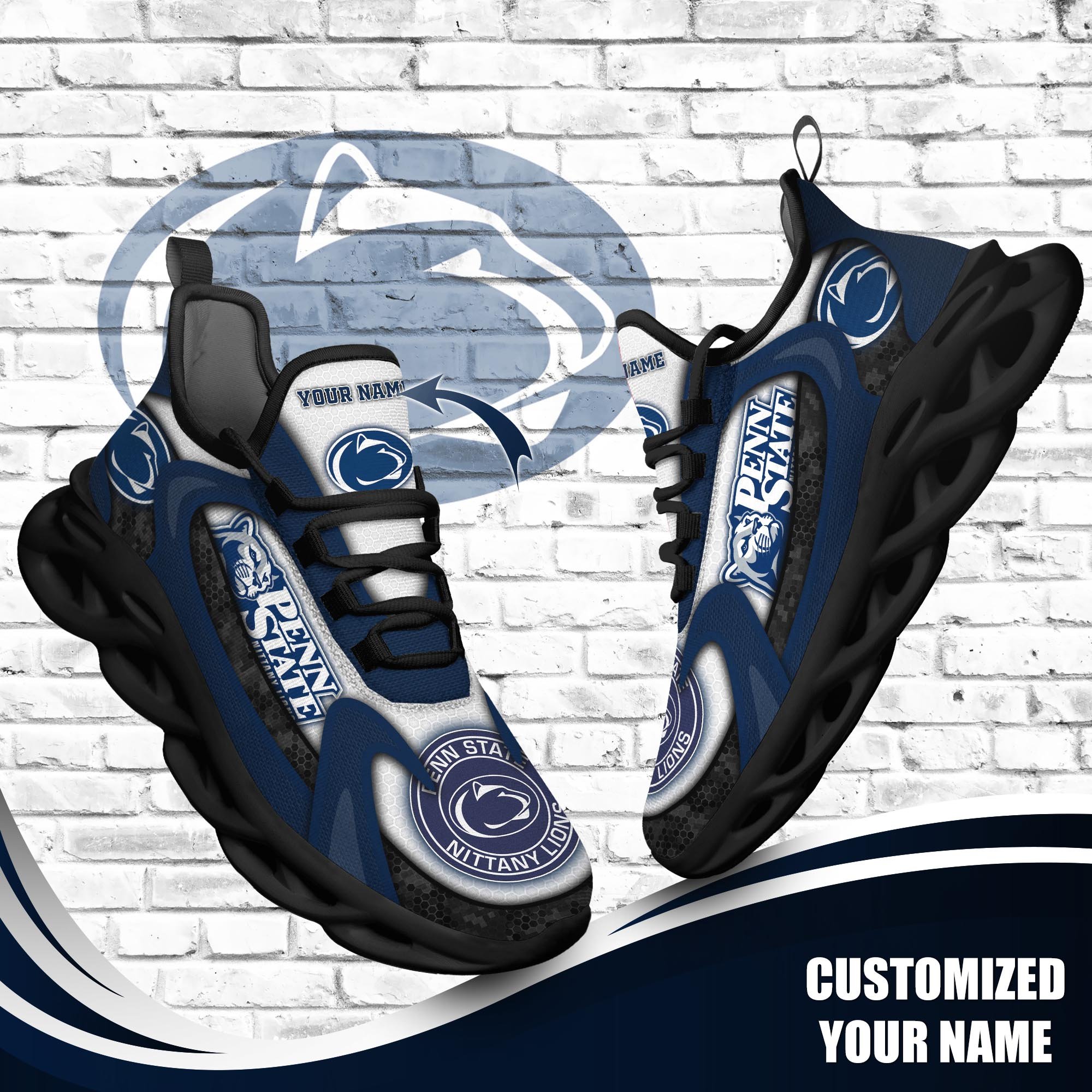 Penn State Nittany Lions Custom Sports Clunky Sneakers For Sports Fans, Gift For Football Lovers TT58873