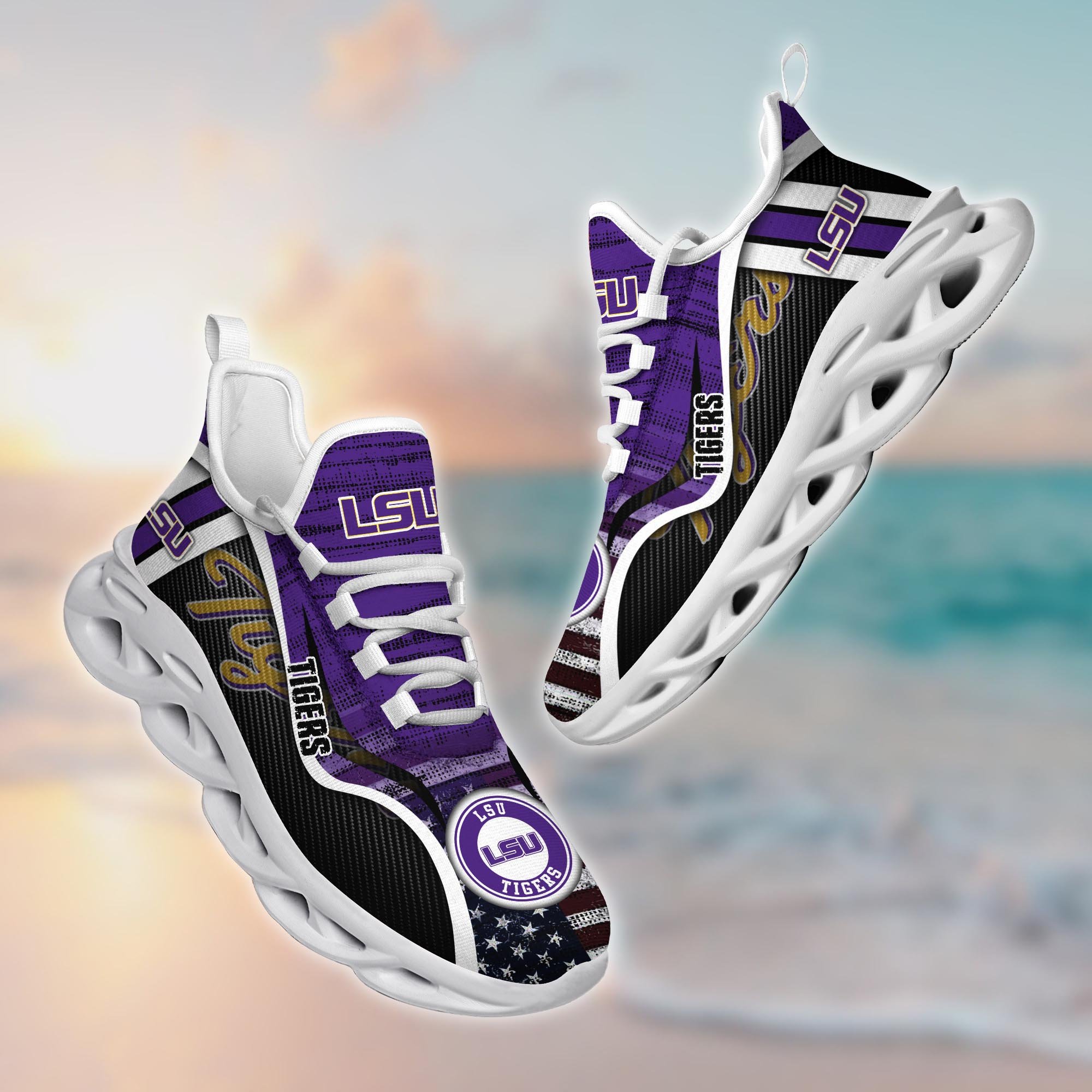 LSU TIGERS Custom Sports Clunky Sneakers For Sports Fans, Gift For Football Lovers TT58961