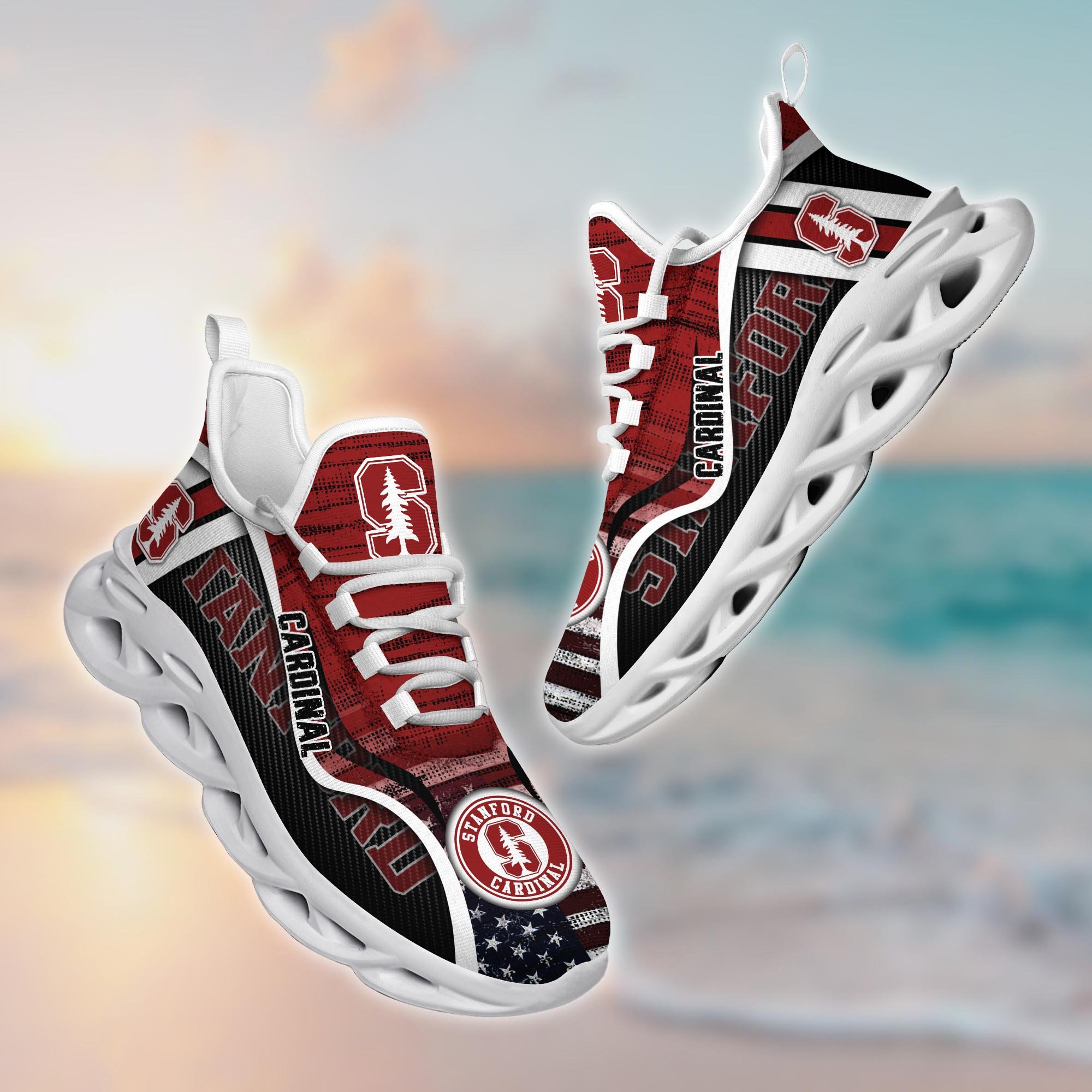 Stanford Cardinal Custom Sports Clunky Sneakers For Sports Fans, Gift For Football Lovers TT58961