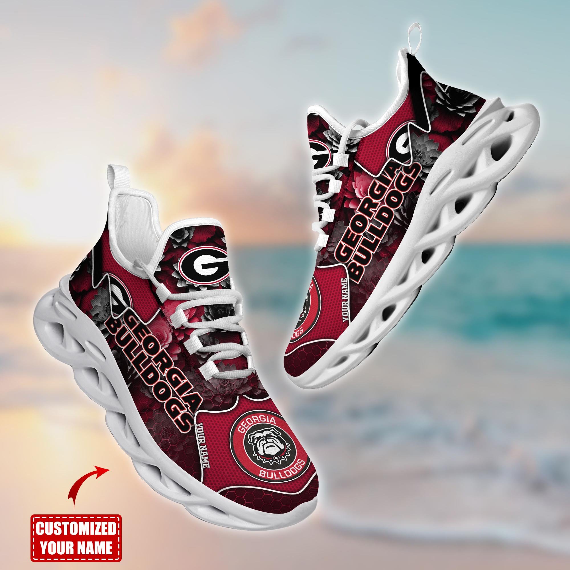 Georgia Bulldogs Custom Sports Clunky Sneakers For Sports Fans, Gift For Football Lovers TT59081