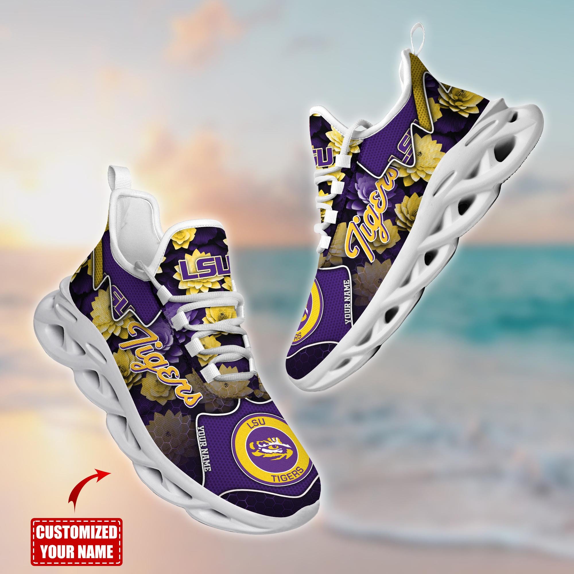 LSU TIGERS Custom Sports Clunky Sneakers For Sports Fans, Gift For Football Lovers TT59081