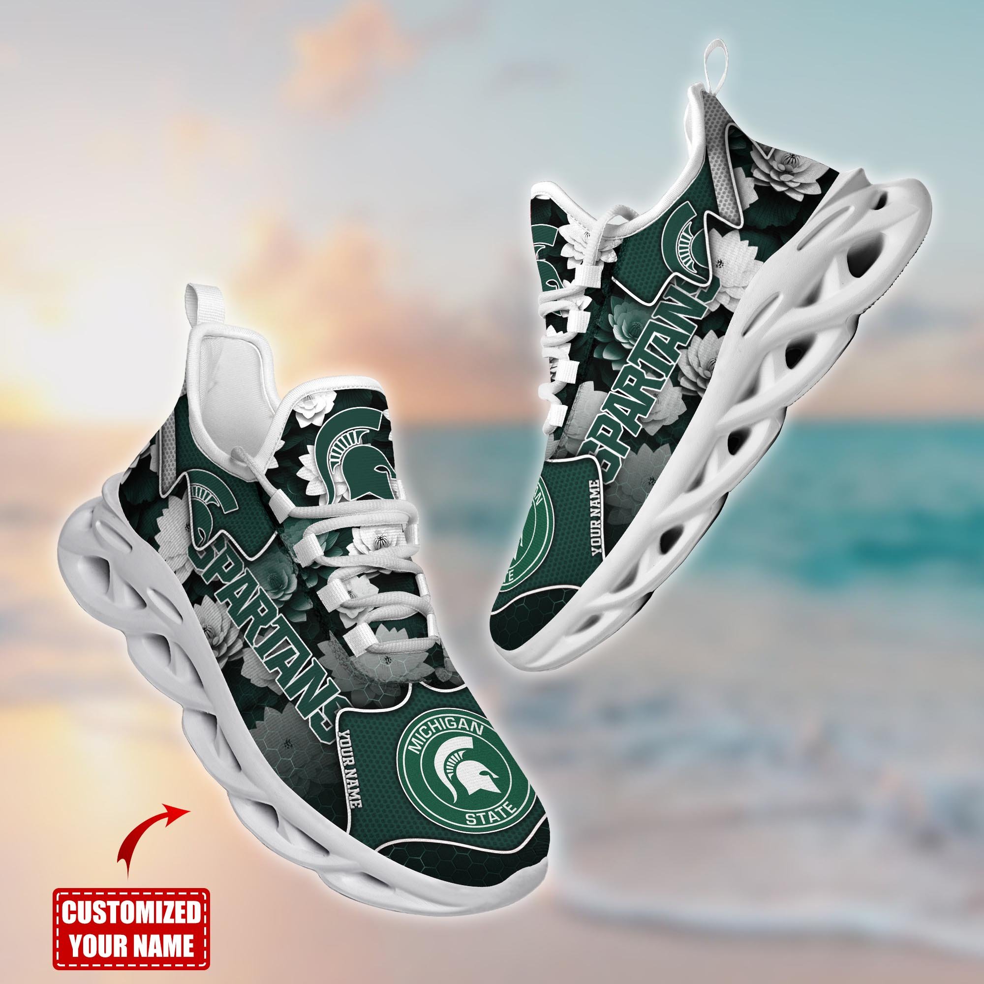 Michigan State Spartans Custom Sports Clunky Sneakers For Sports Fans, Gift For Football Lovers TT59081