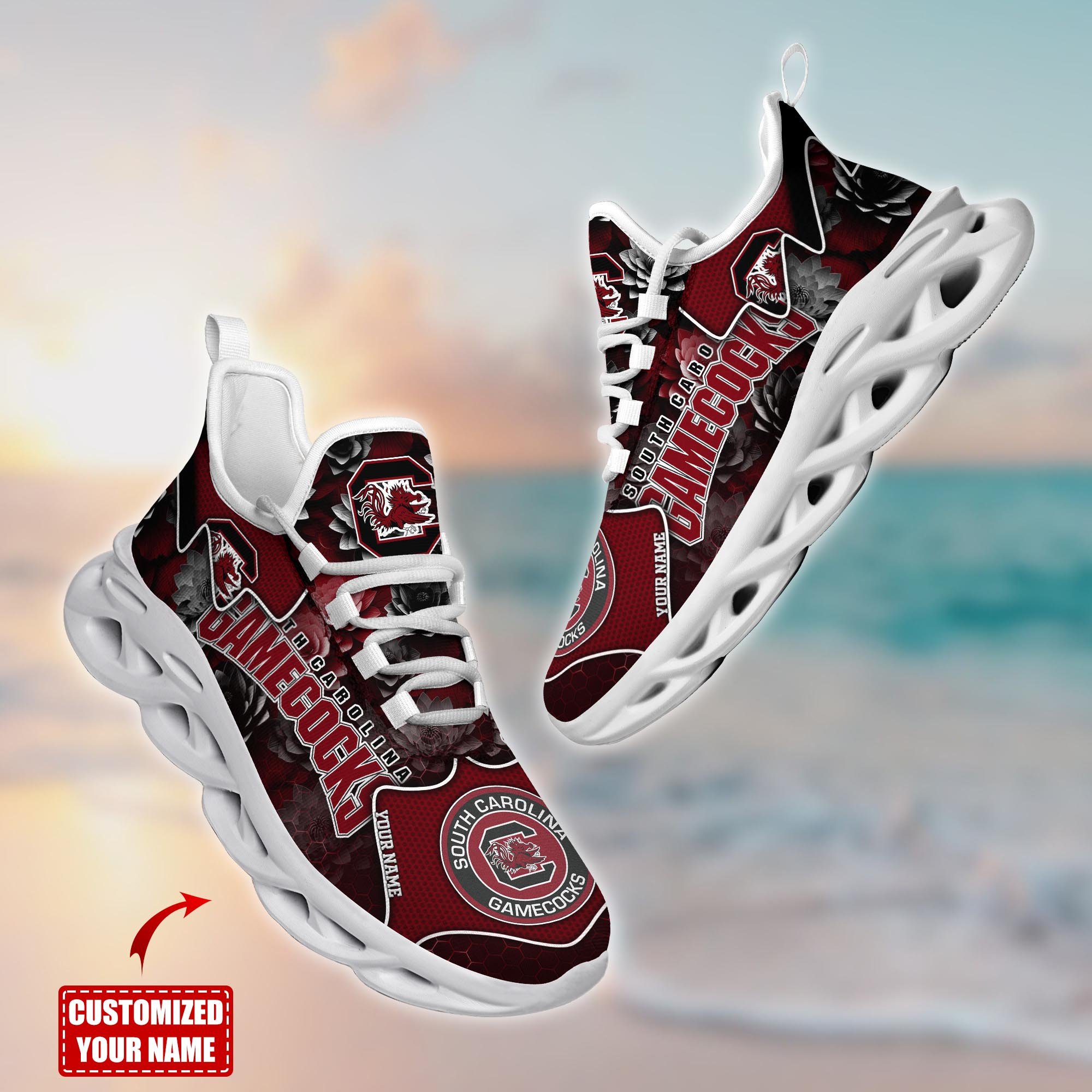 South Carolina Gamecocks Custom Sports Clunky Sneakers For Sports Fans, Gift For Football Lovers TT59081