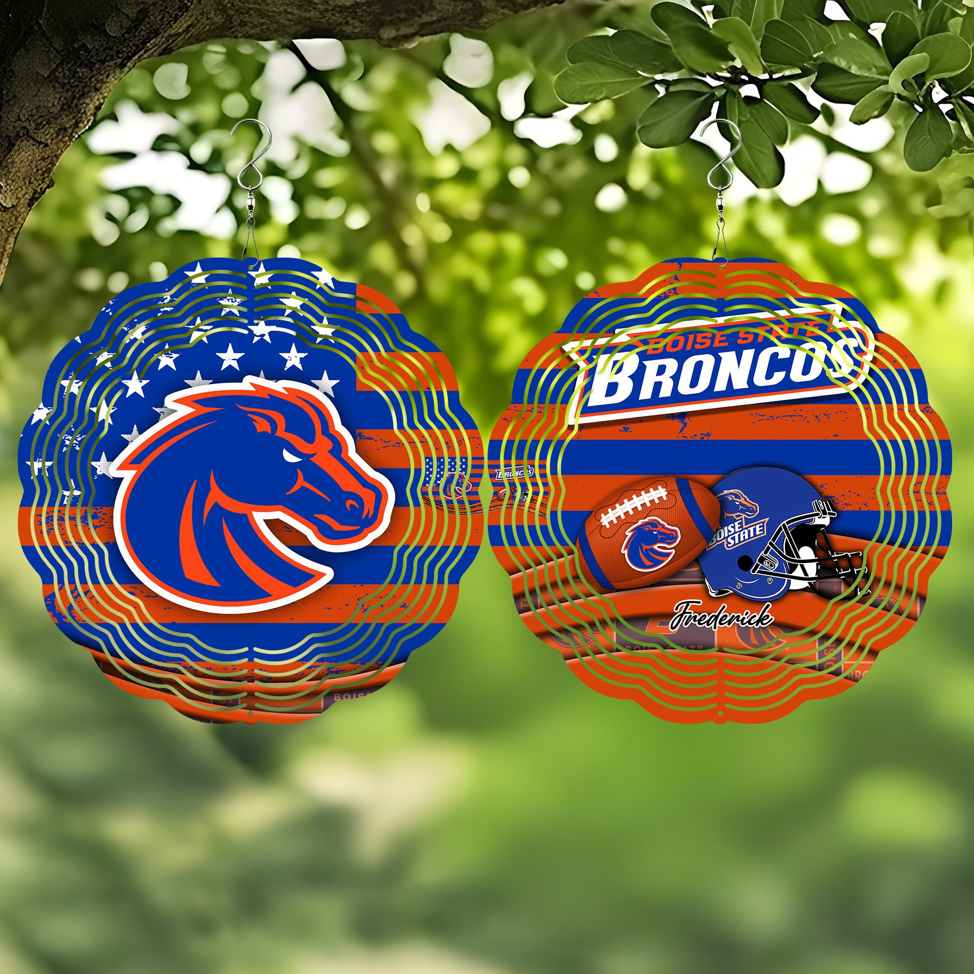 Boise State Broncos Wind Spinner Trending For This Season New Arrivals T59979