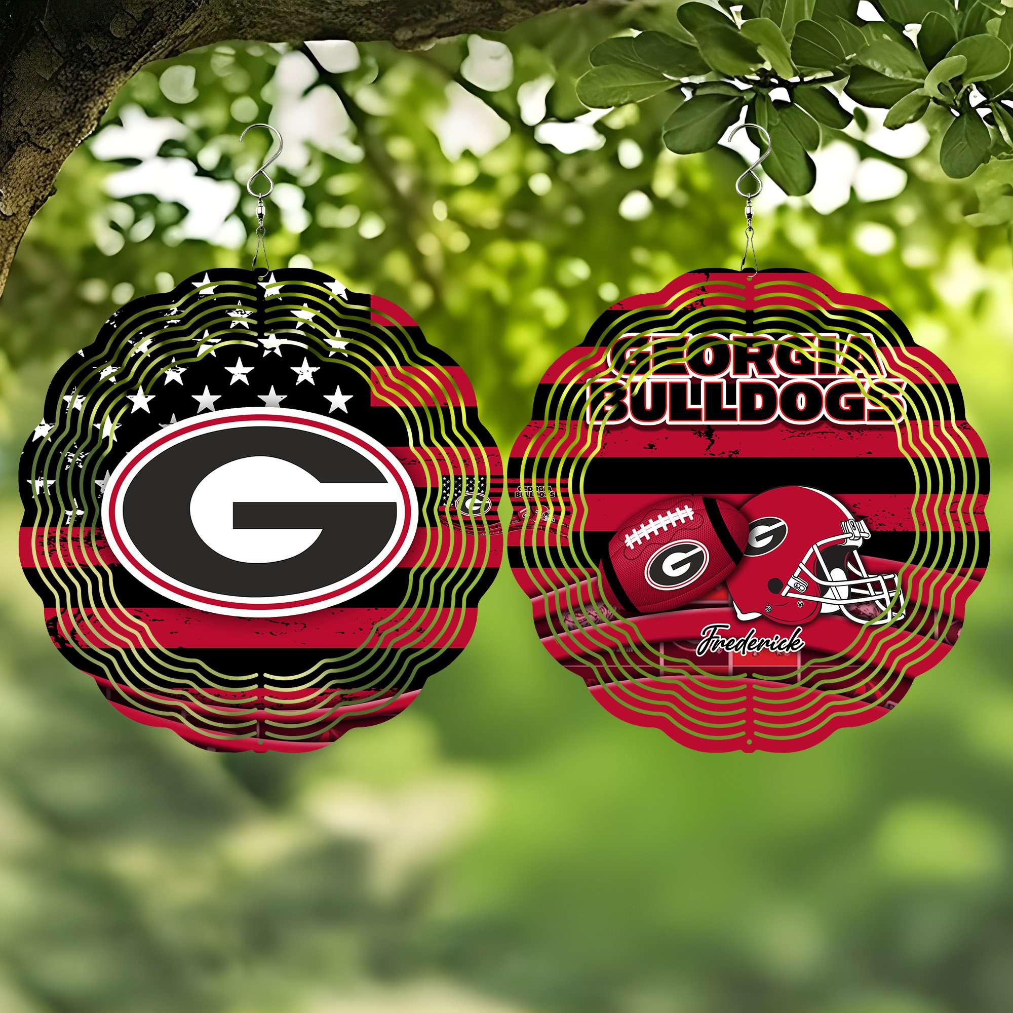 Georgia Bulldogs Wind Spinner Trending For This Season New Arrivals T59979