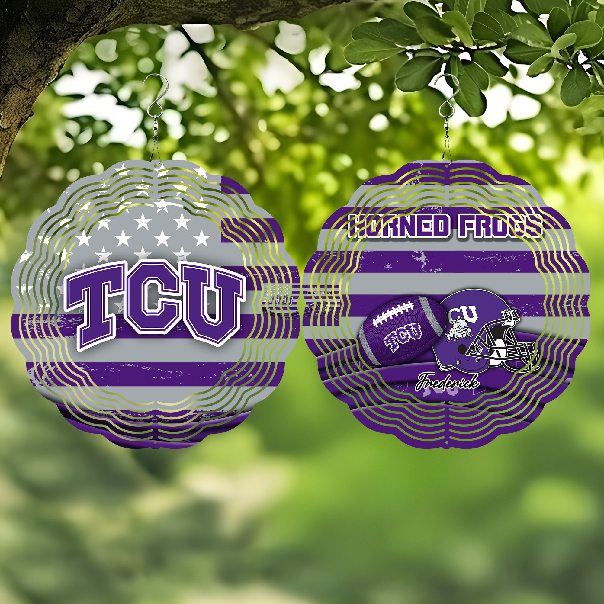 TCU Horned Frogs Wind Spinner Trending For This Season New Arrivals T59979