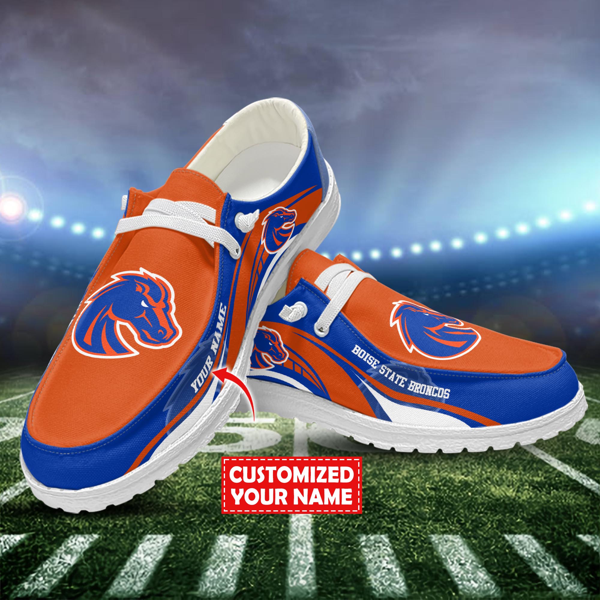 Boise State Broncos Hey Dude Shoes Custom Trending New Arrivals H52536