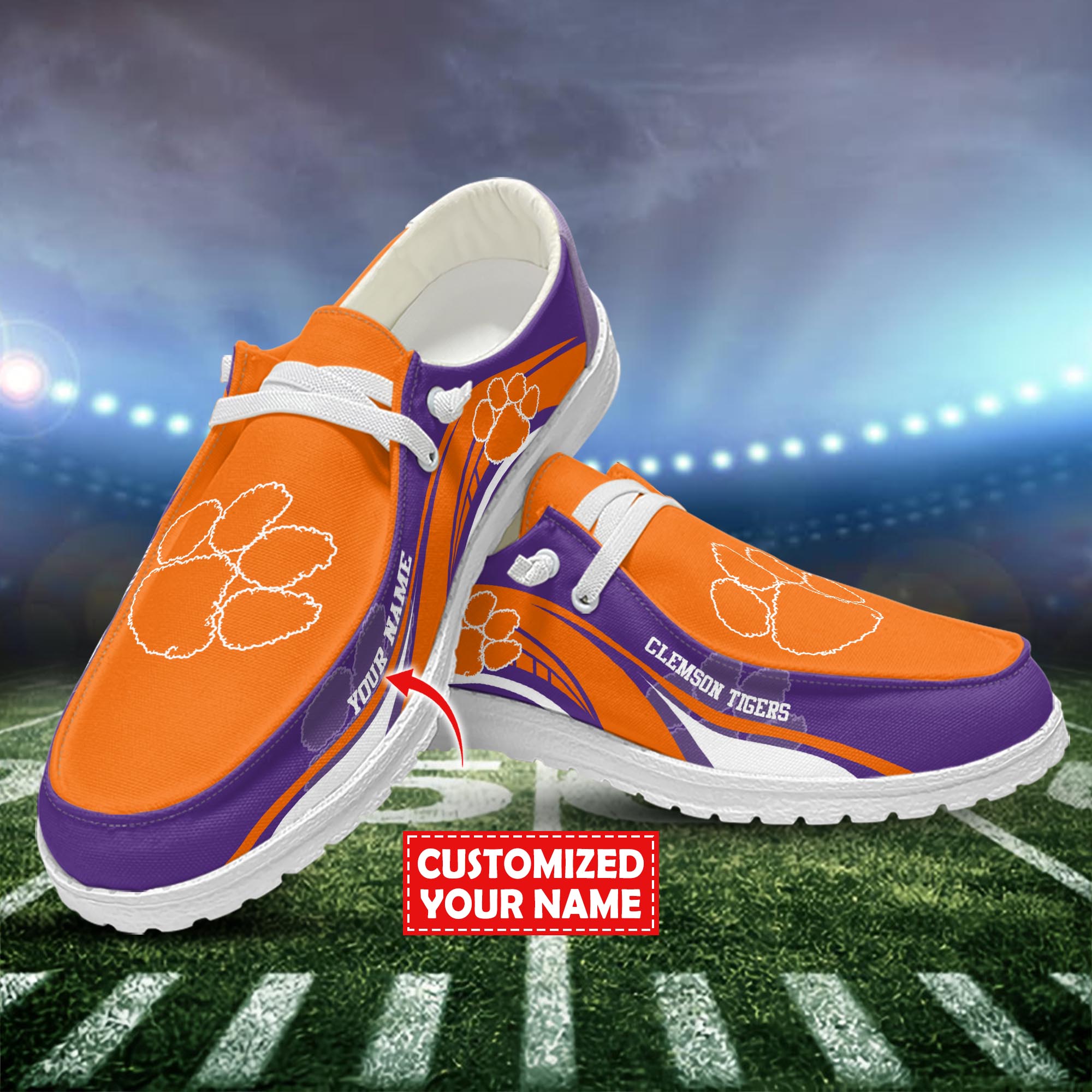 Clemson Tigers Hey Dude Shoes Custom Trending New Arrivals H52536