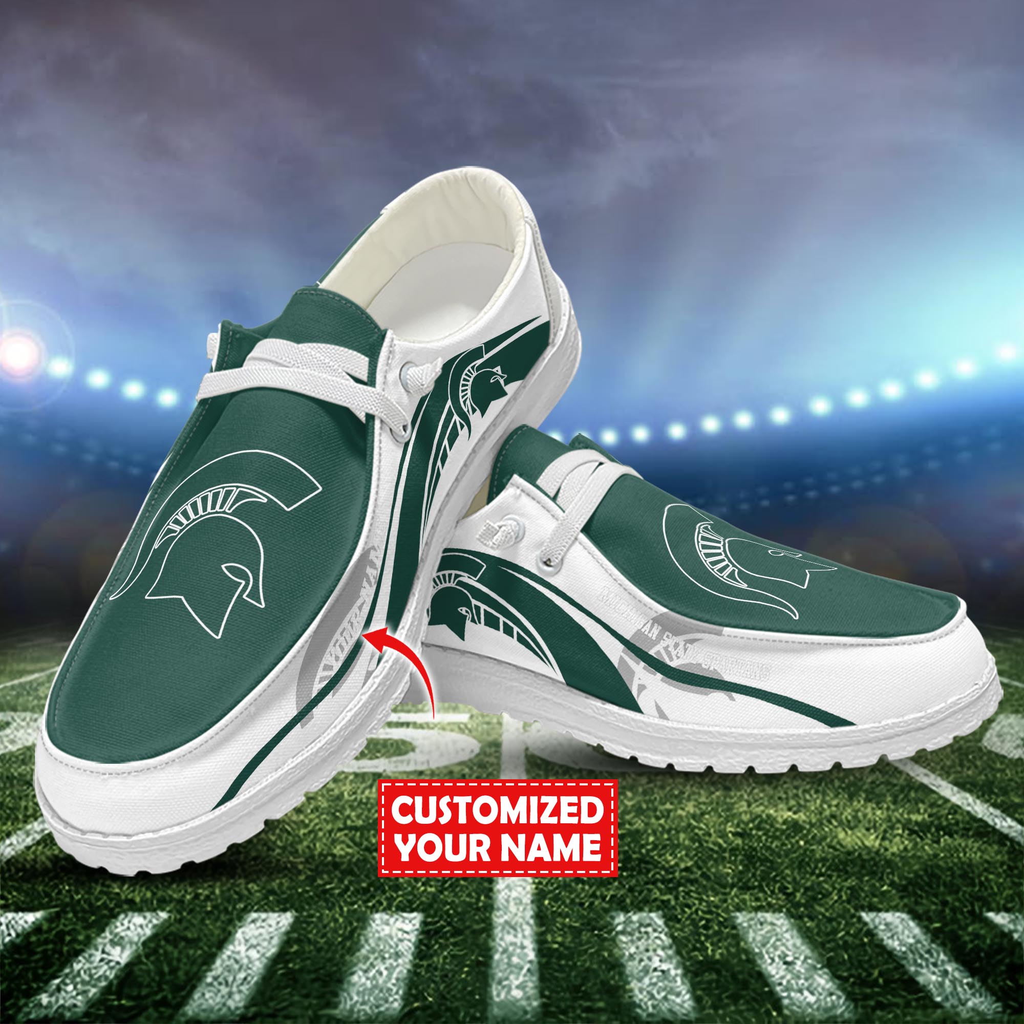 Michigan State Spartans Hey Dude Shoes Custom Trending New Arrivals H52536