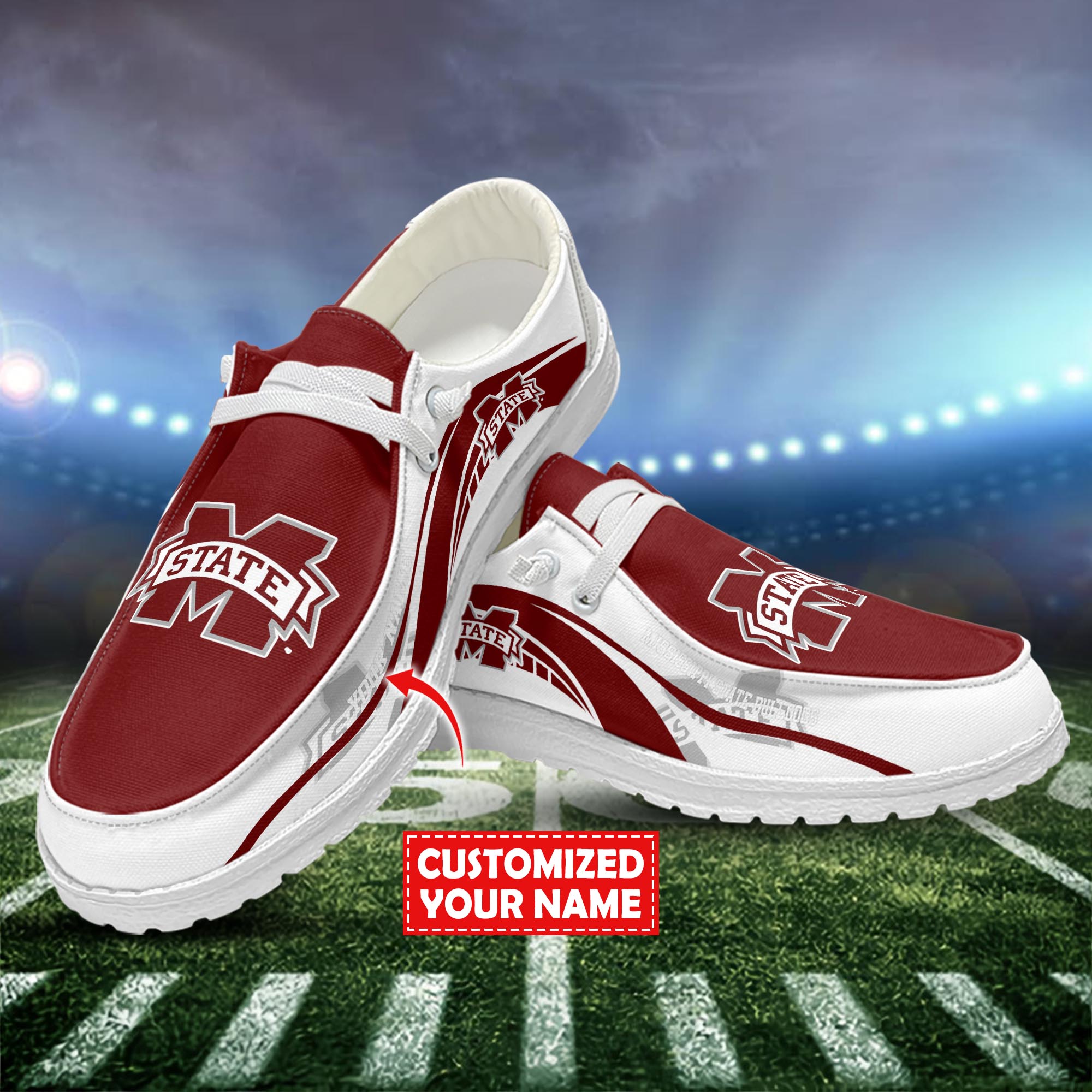 Mississippi State Bulldogs Hey Dude Shoes Custom Trending New Arrivals H52536