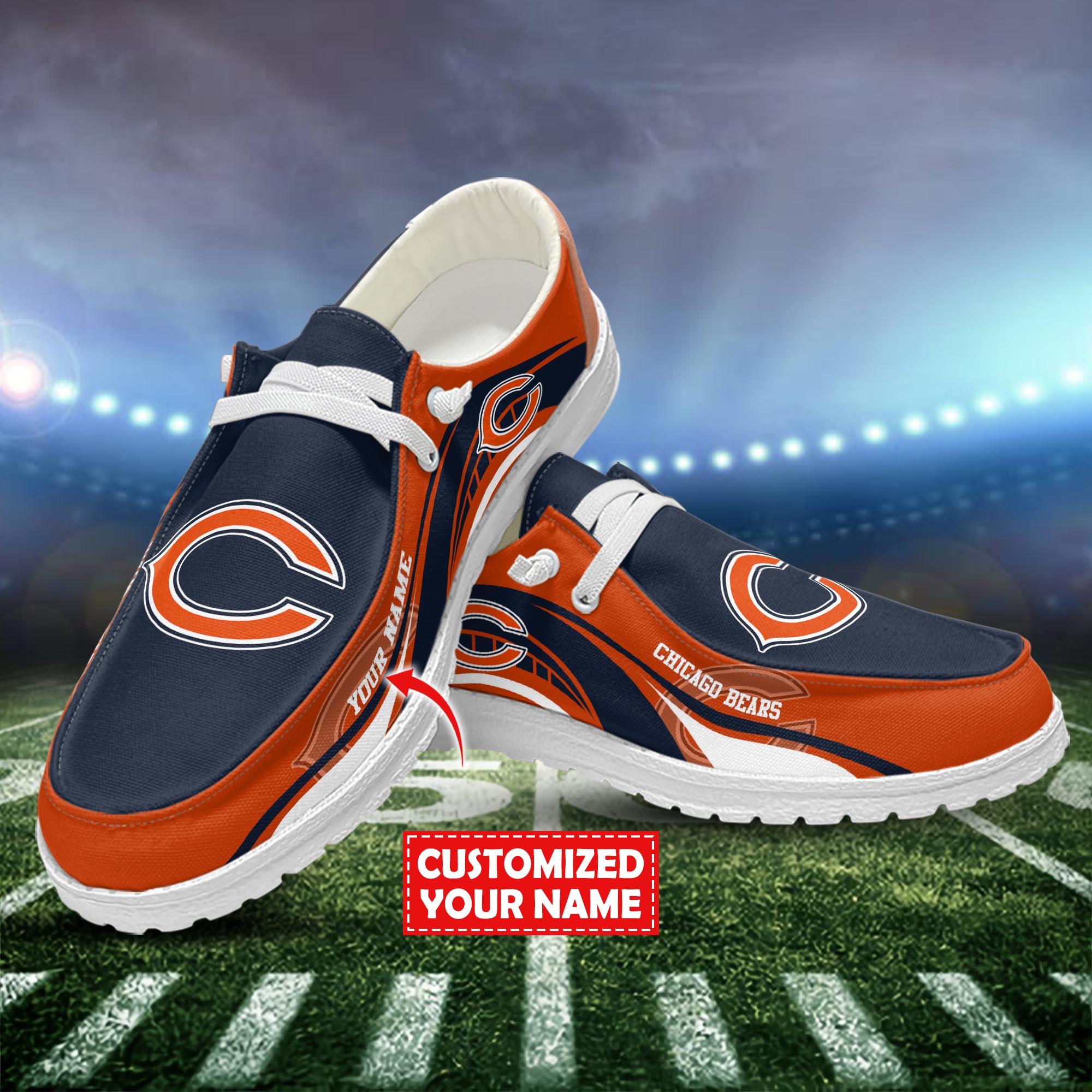 Chicago Bears Hey Dude Shoes Custom Trending New Arrivals H52536