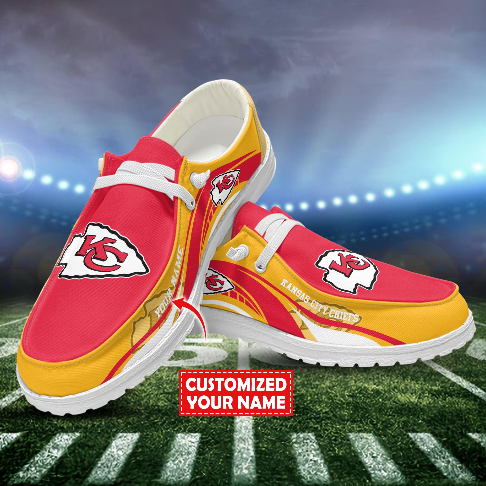 Kansas City Chiefs Hey Dude Shoes Custom Trending New Arrivals H52536