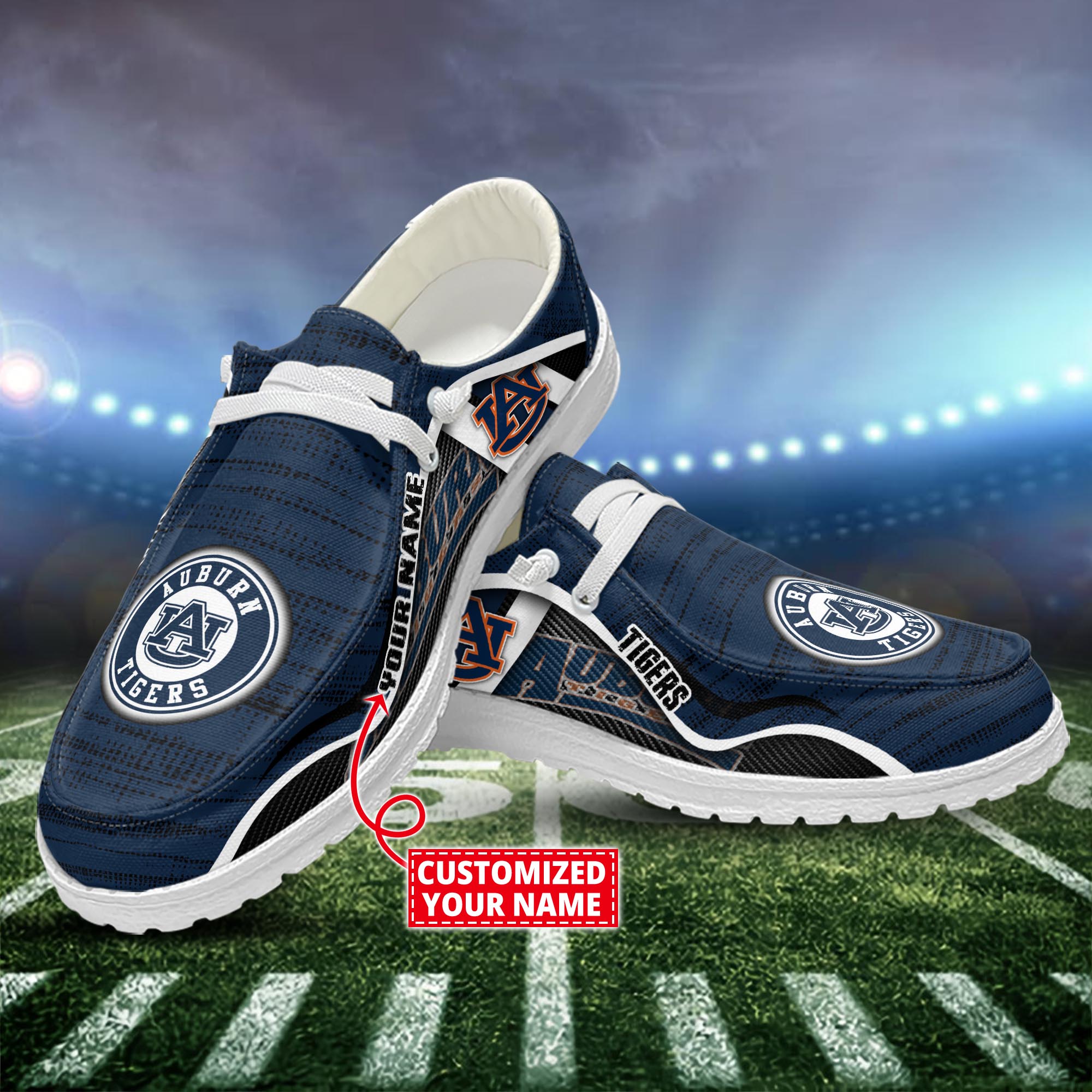 Auburn Tigers Dude Shoes Custom Name  New Arrivals H52539