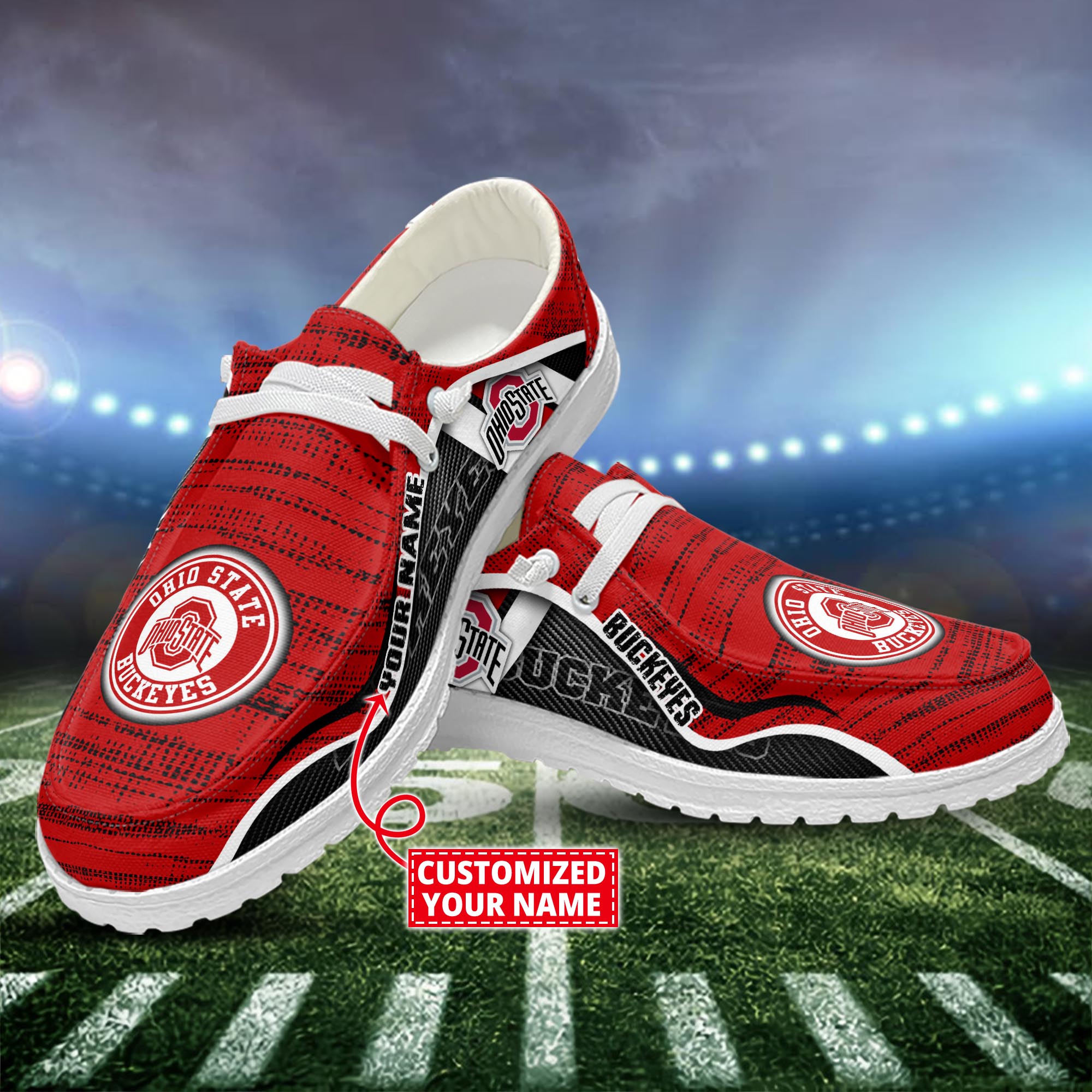 Ohio State Buckeyes Dude Shoes Custom Name  New Arrivals H52539