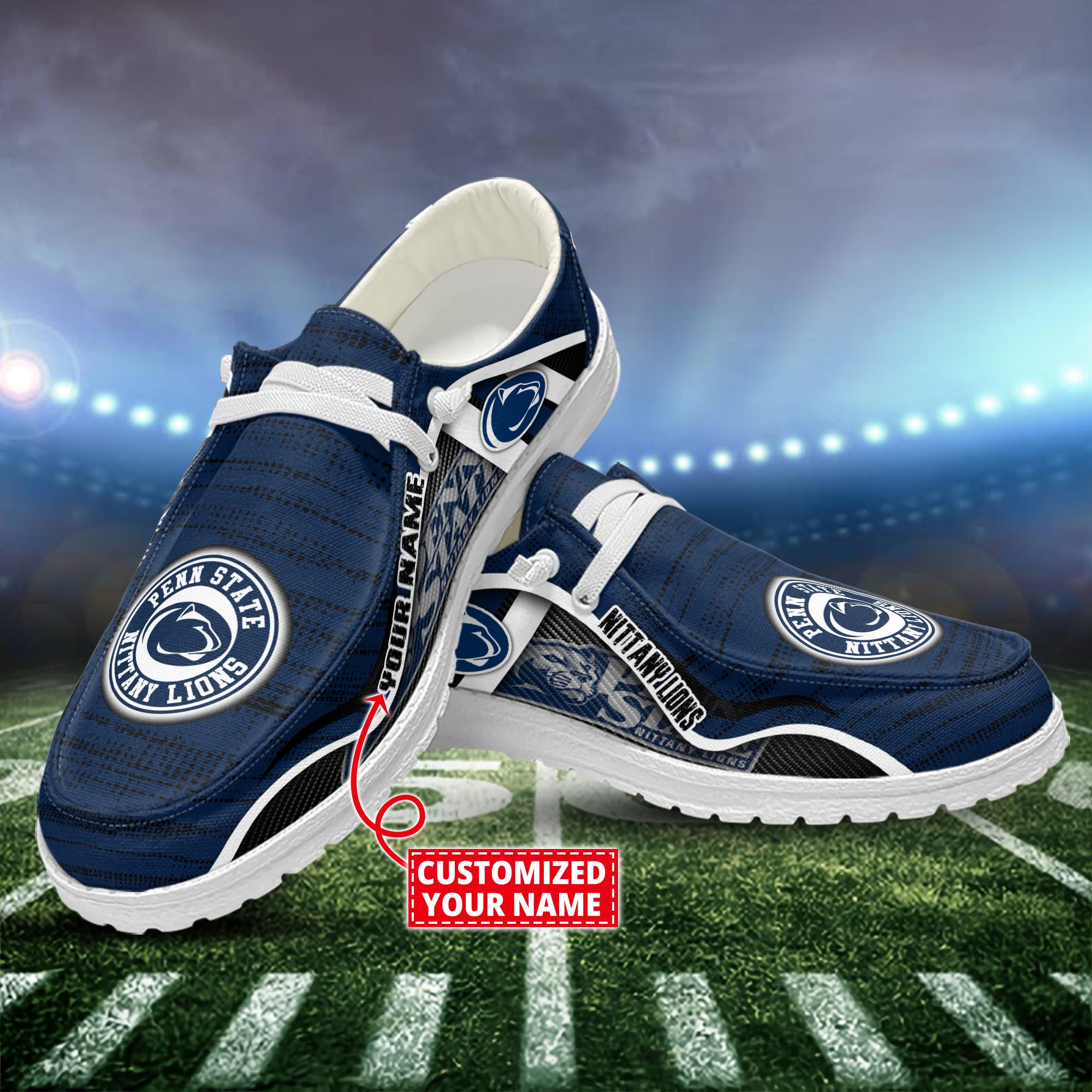 Penn State Nittany Lions Dude Shoes Custom Name  New Arrivals H52539