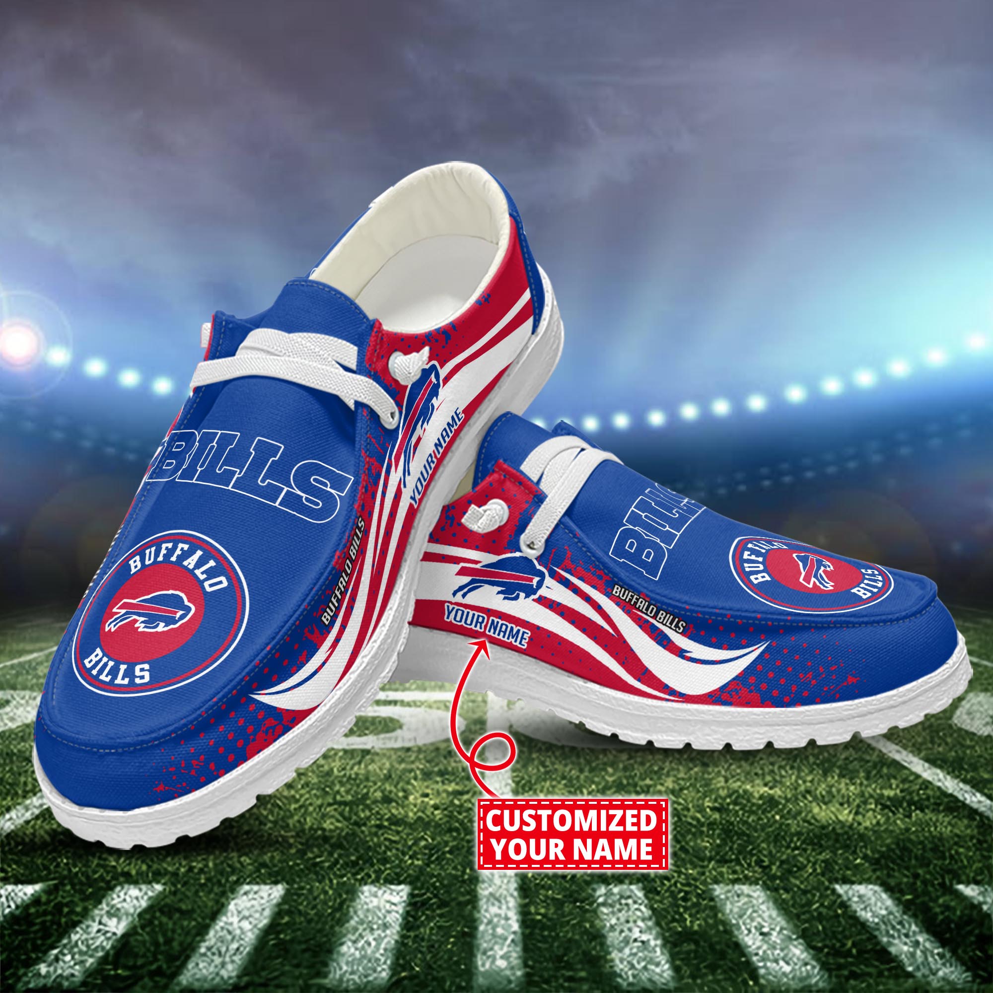 Buffalo Bills Dude Shoes Custom Name  New Arrivals H52544