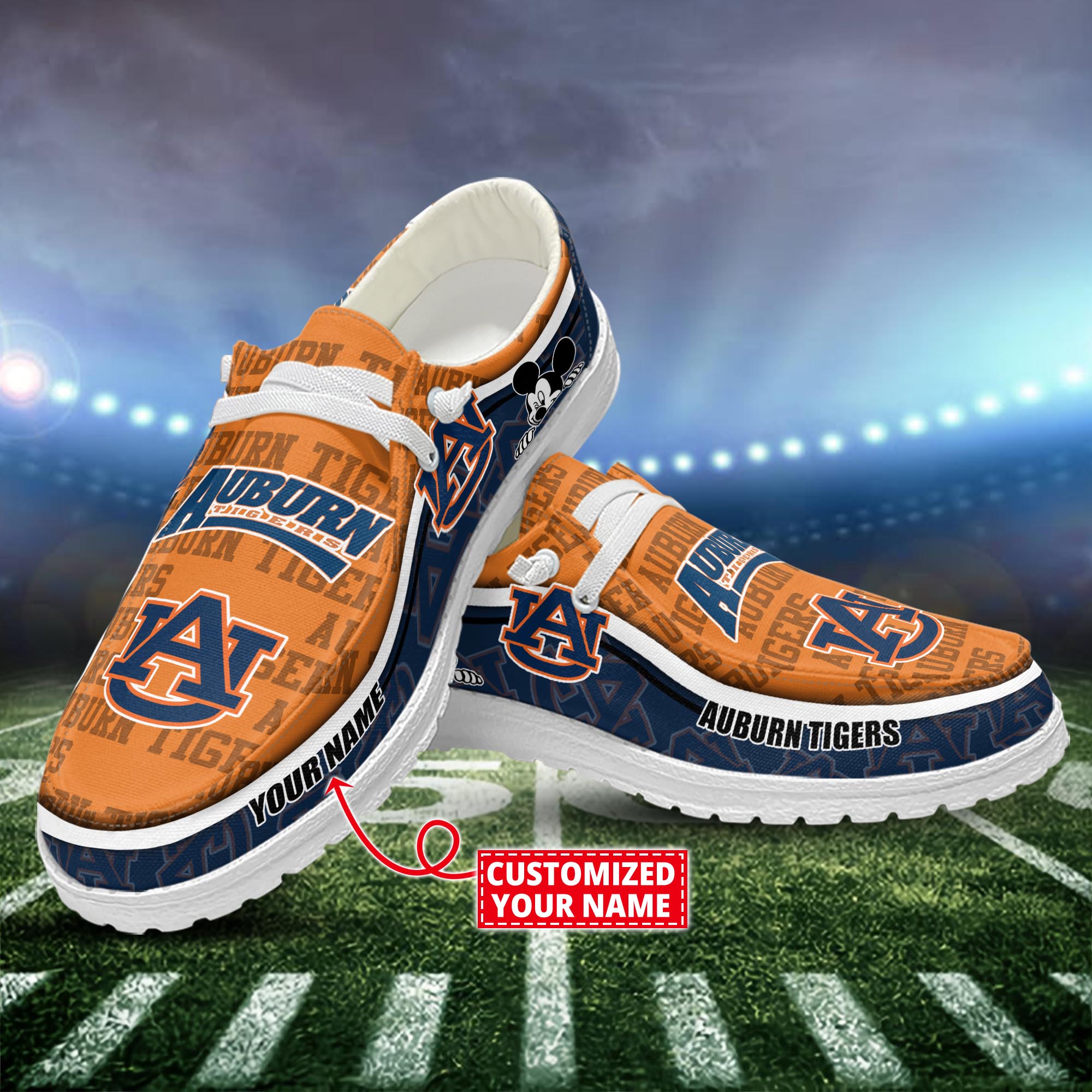 Auburn Tigers Dude Shoes Custom Name  New Arrivals H52553