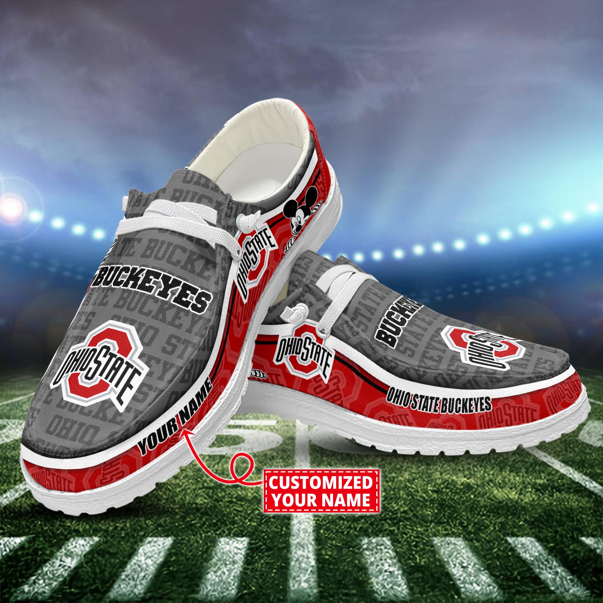 Ohio State Buckeyes Dude Shoes Custom Name  New Arrivals H52553