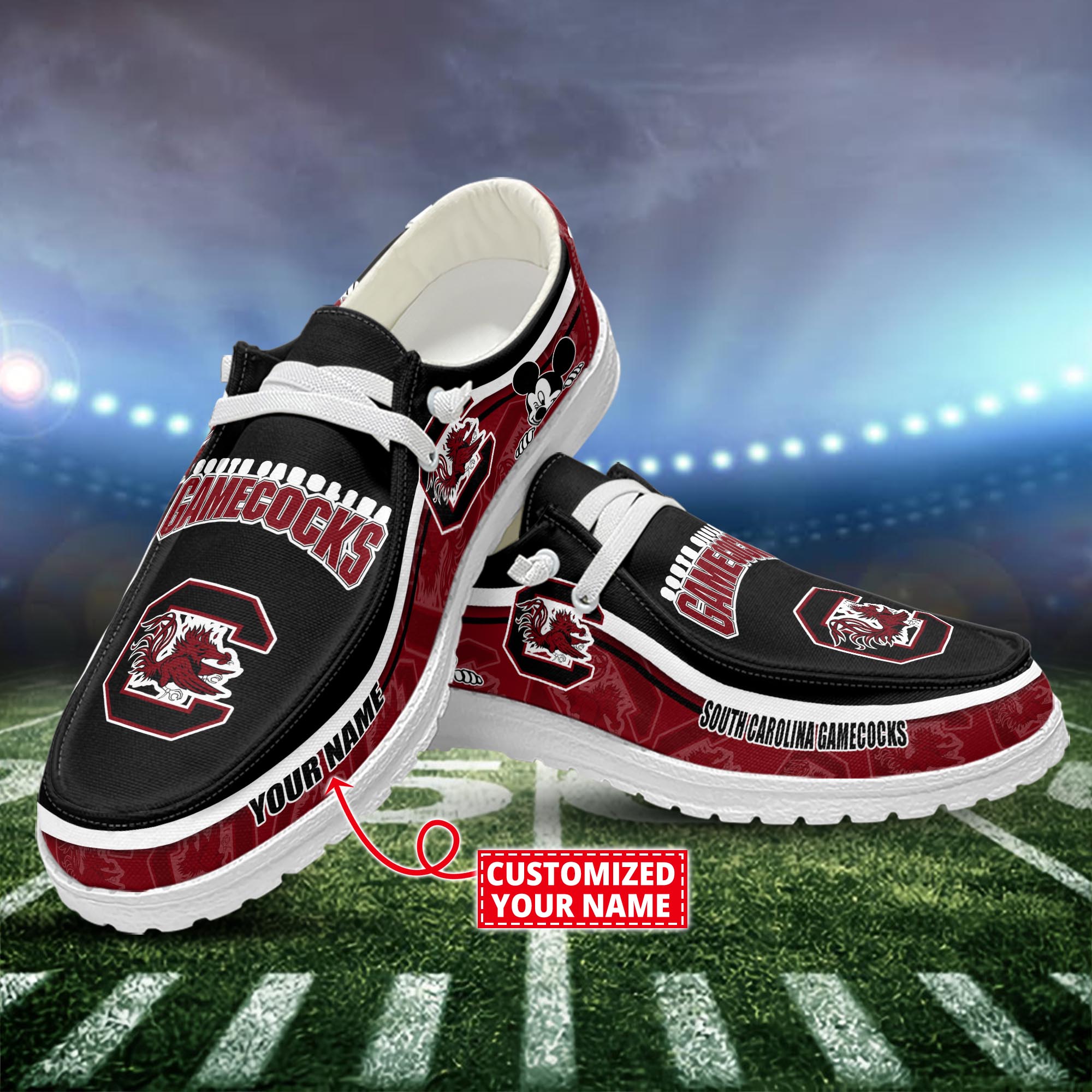 South Carolina Gamecocks Dude Shoes Custom Name  New Arrivals H52553