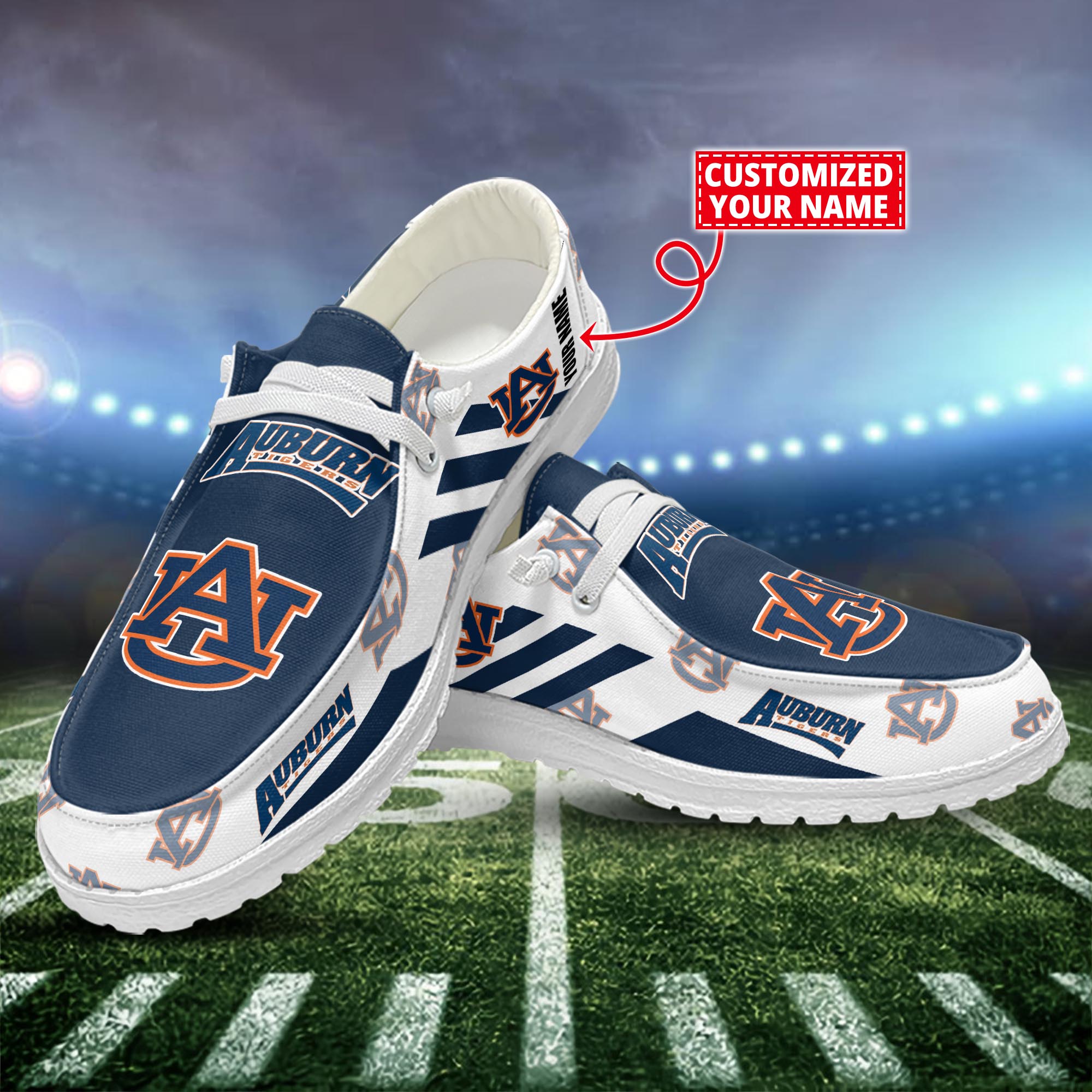 Auburn Tigers Dude Shoes Custom Name  New Arrivals H52556