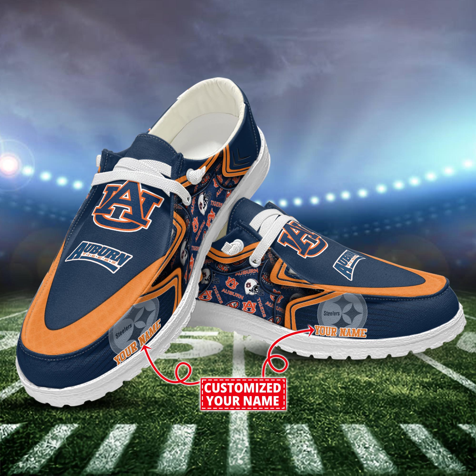 Auburn Tigers Dude Shoes Custom Name  New Arrivals H52575