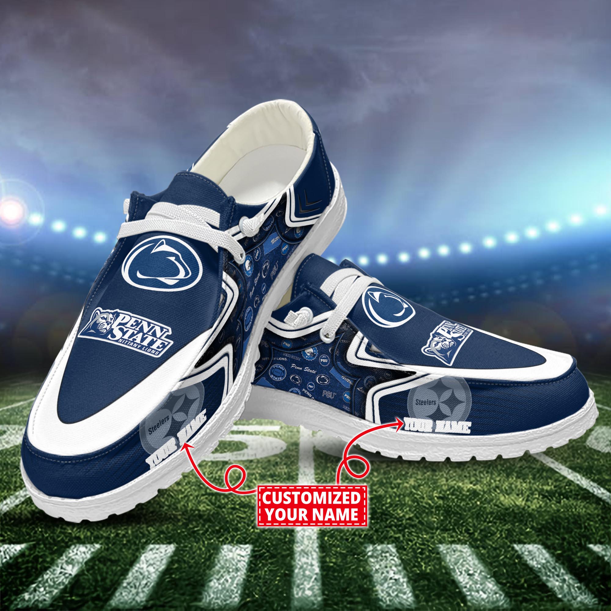 Penn State Nittany Lions Dude Shoes Custom Name  New Arrivals H52575