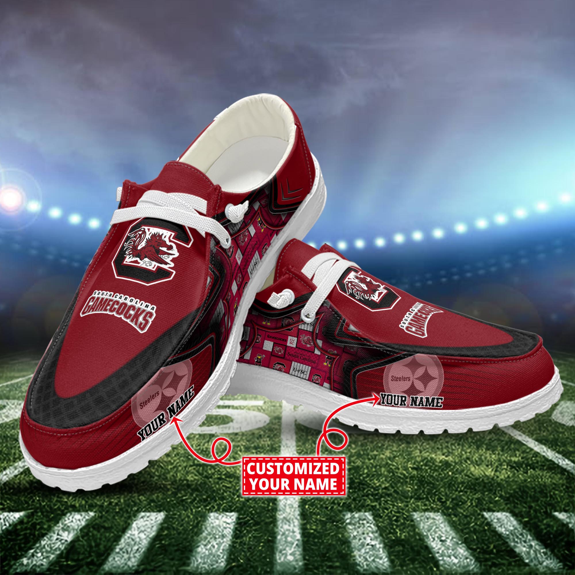 South Carolina Gamecocks Dude Shoes Custom Name  New Arrivals H52575