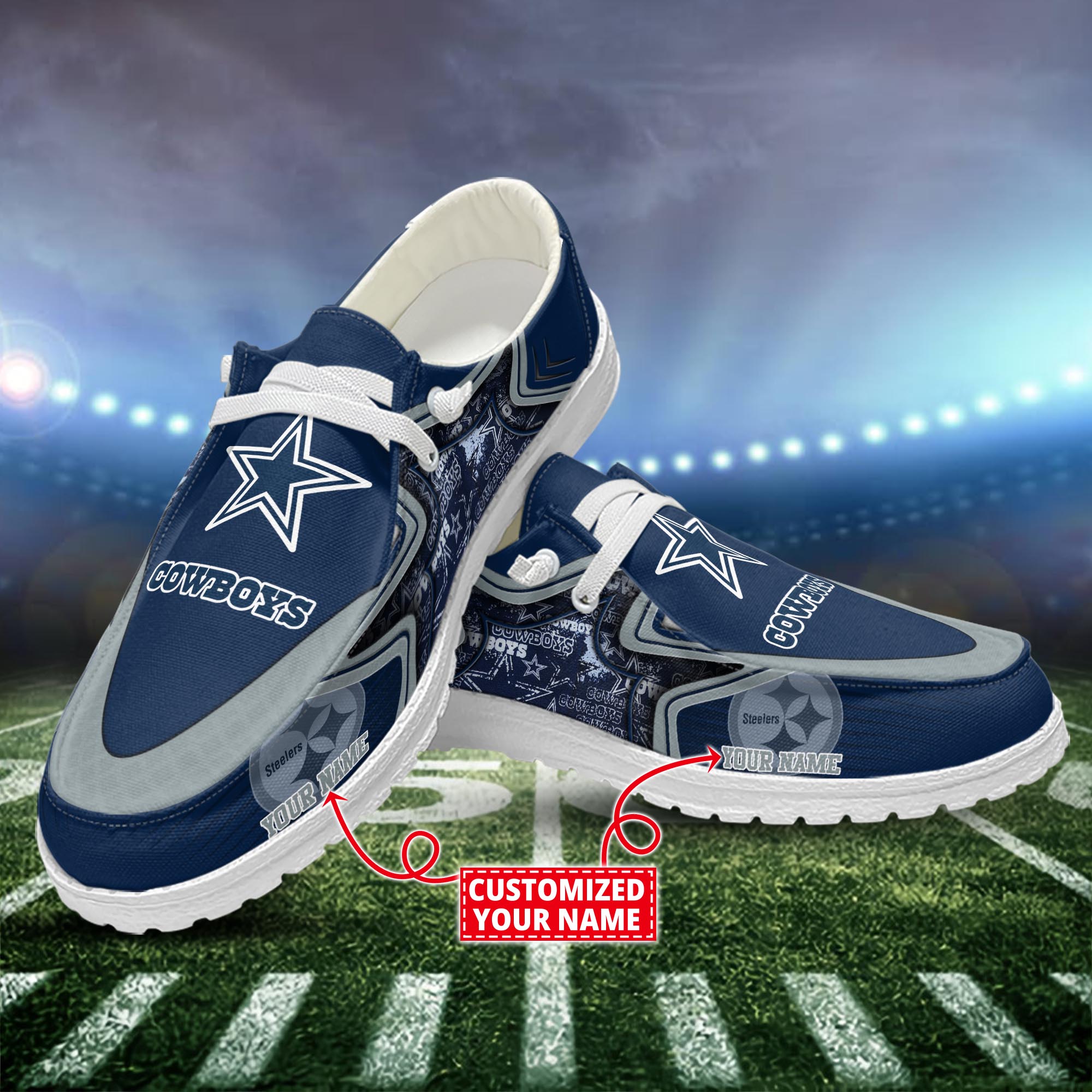 Dallas Cowboys Dude Shoes Custom Name  New Arrivals H52575