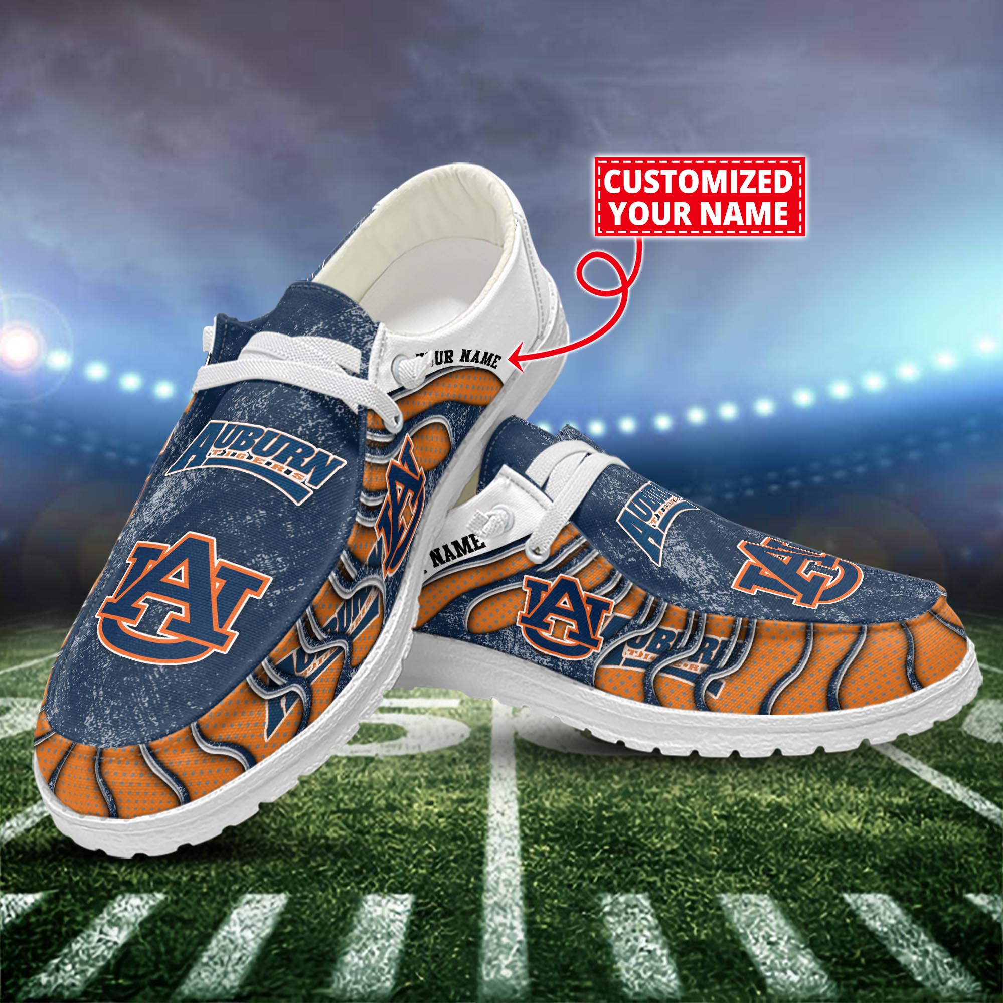 Auburn Tigers Dude Shoes Custom Name  New Arrivals H52596