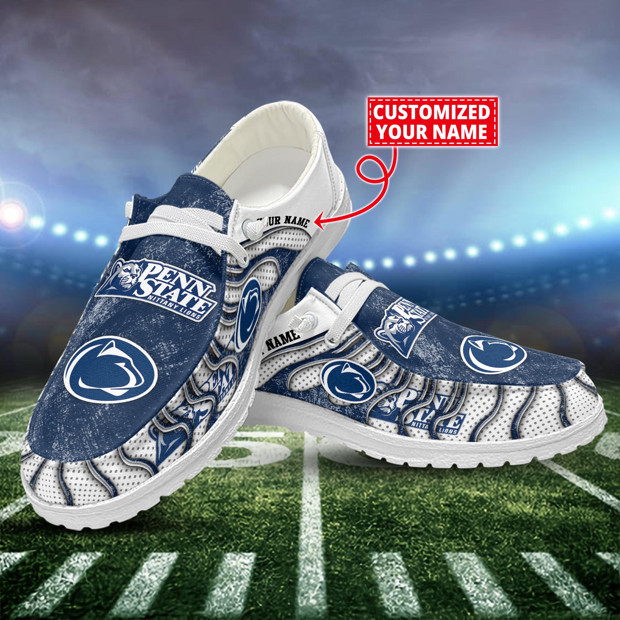 Penn State Nittany Lions Dude Shoes Custom Name  New Arrivals H52596