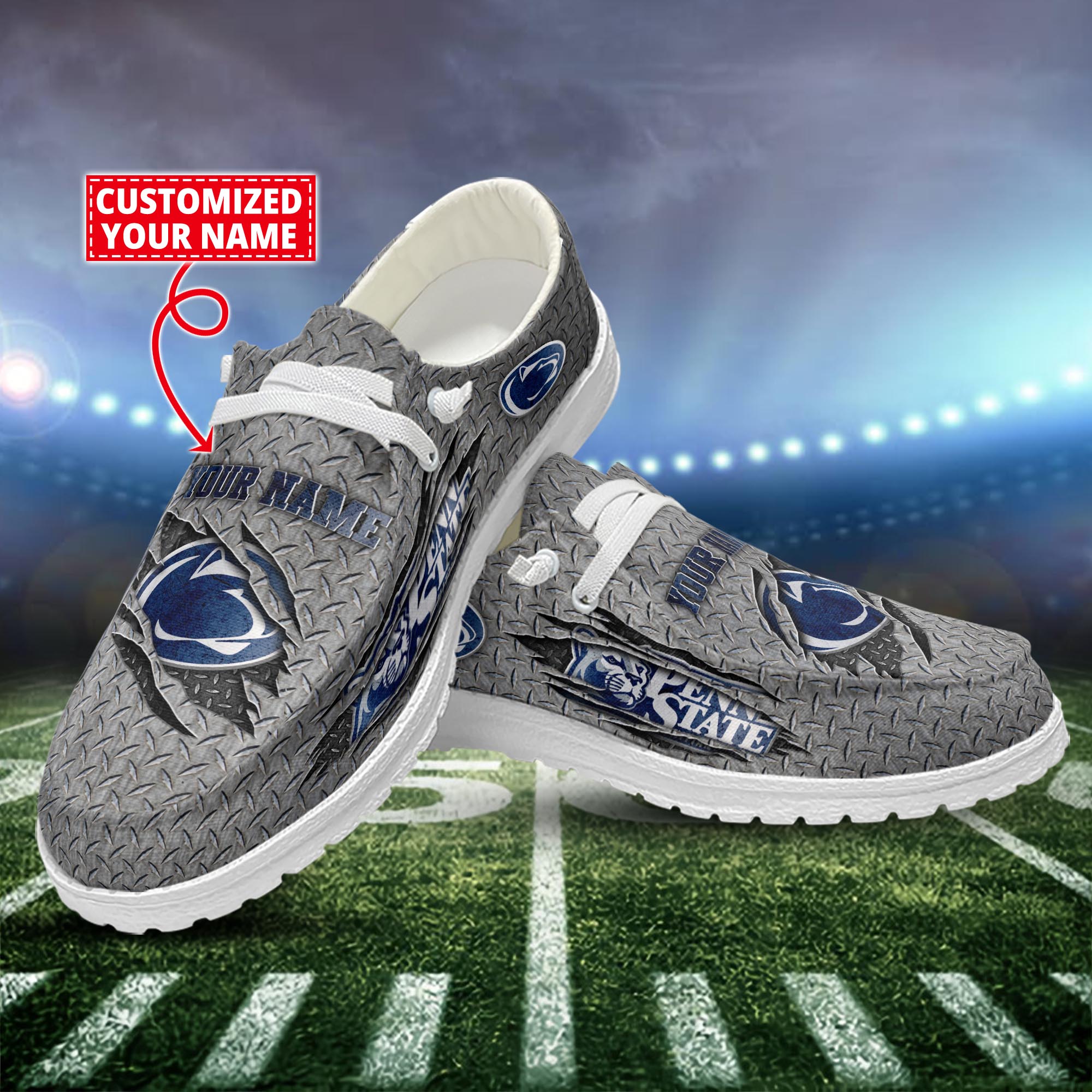 Penn State Nittany Lions Dude Shoes Custom Name  New Arrivals H52609