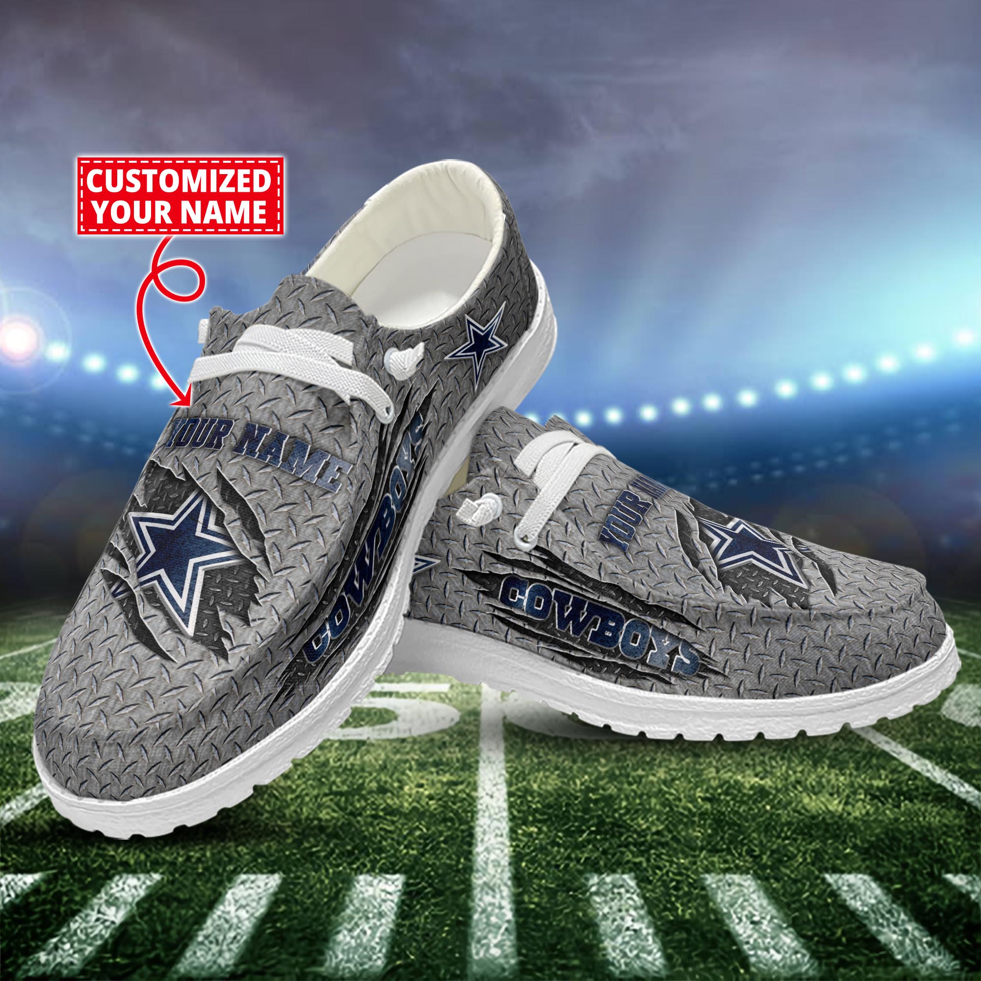 Dallas Cowboys Dude Shoes Custom Name  New Arrivals H52609