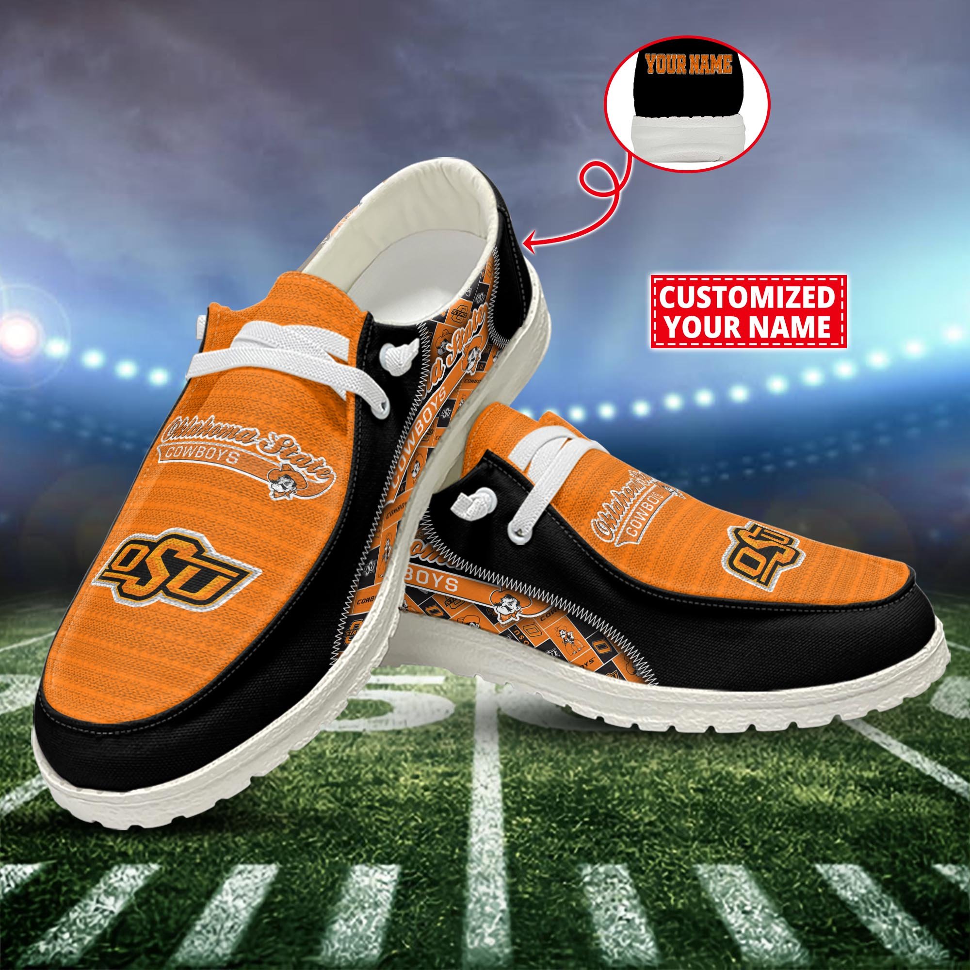 Oklahoma State Cowboys Customized Dude Shoes New Arrivals H52922