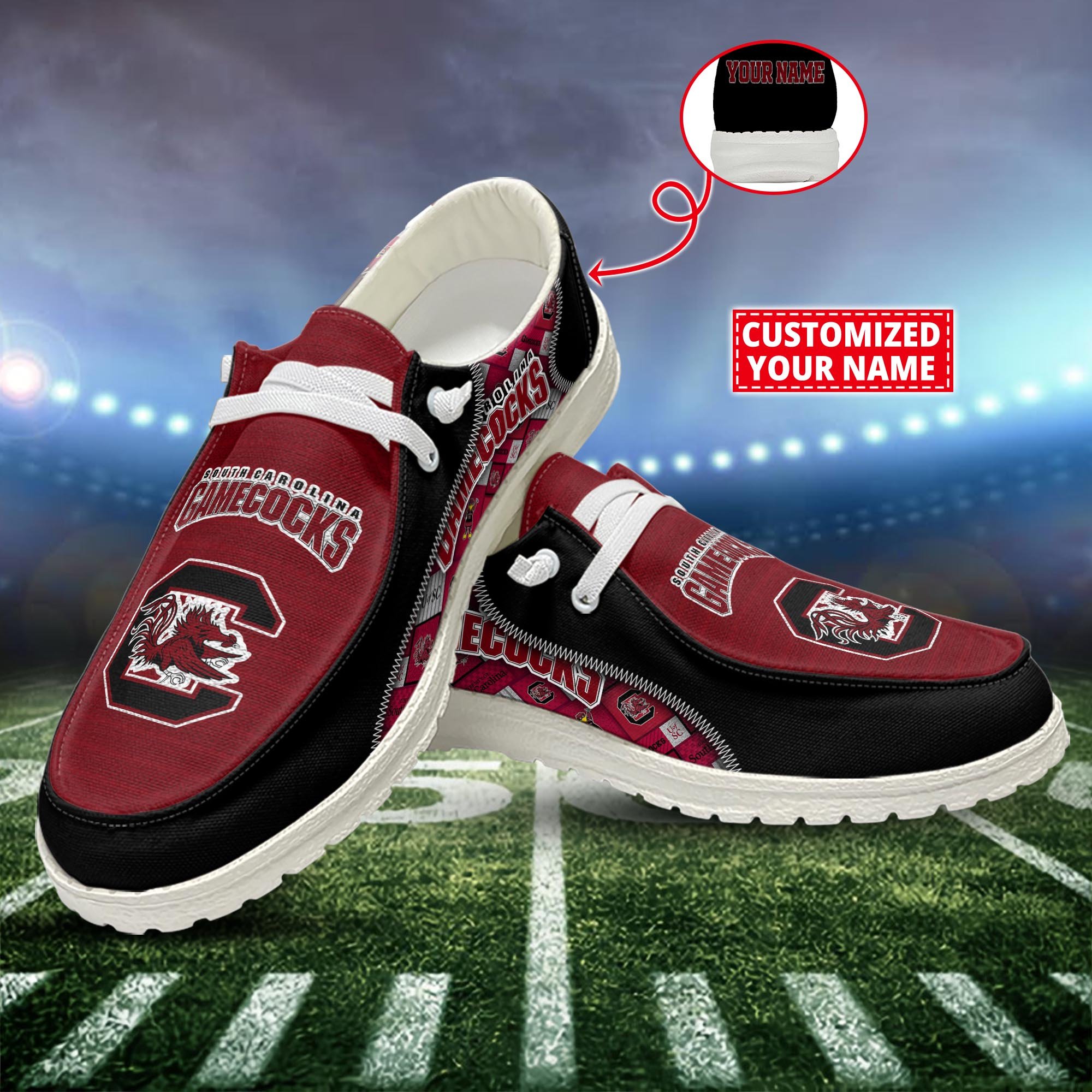 South Carolina Gamecocks Customized Dude Shoes New Arrivals H52922