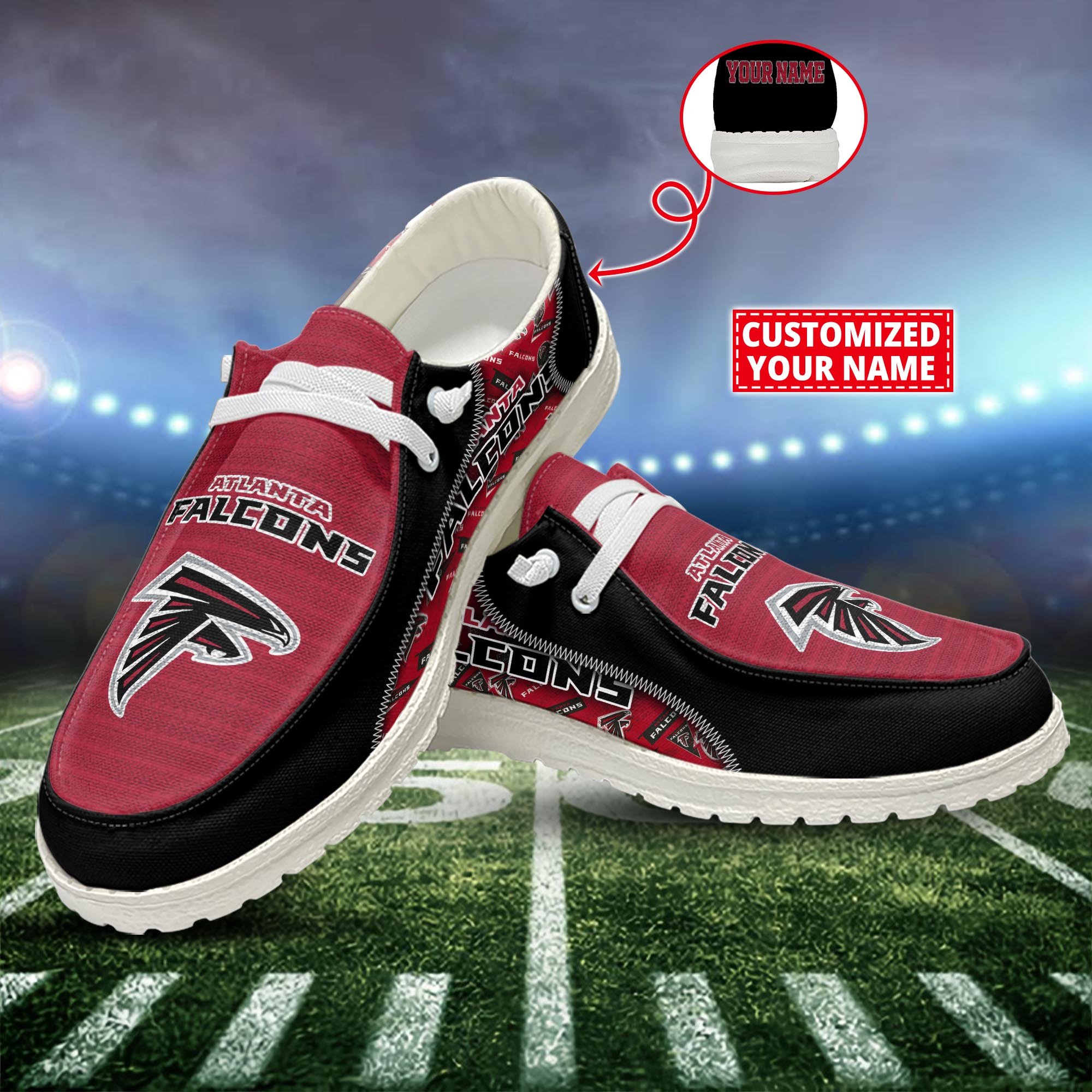 Atlanta Falcons Customized Dude Shoes New Arrivals H52922