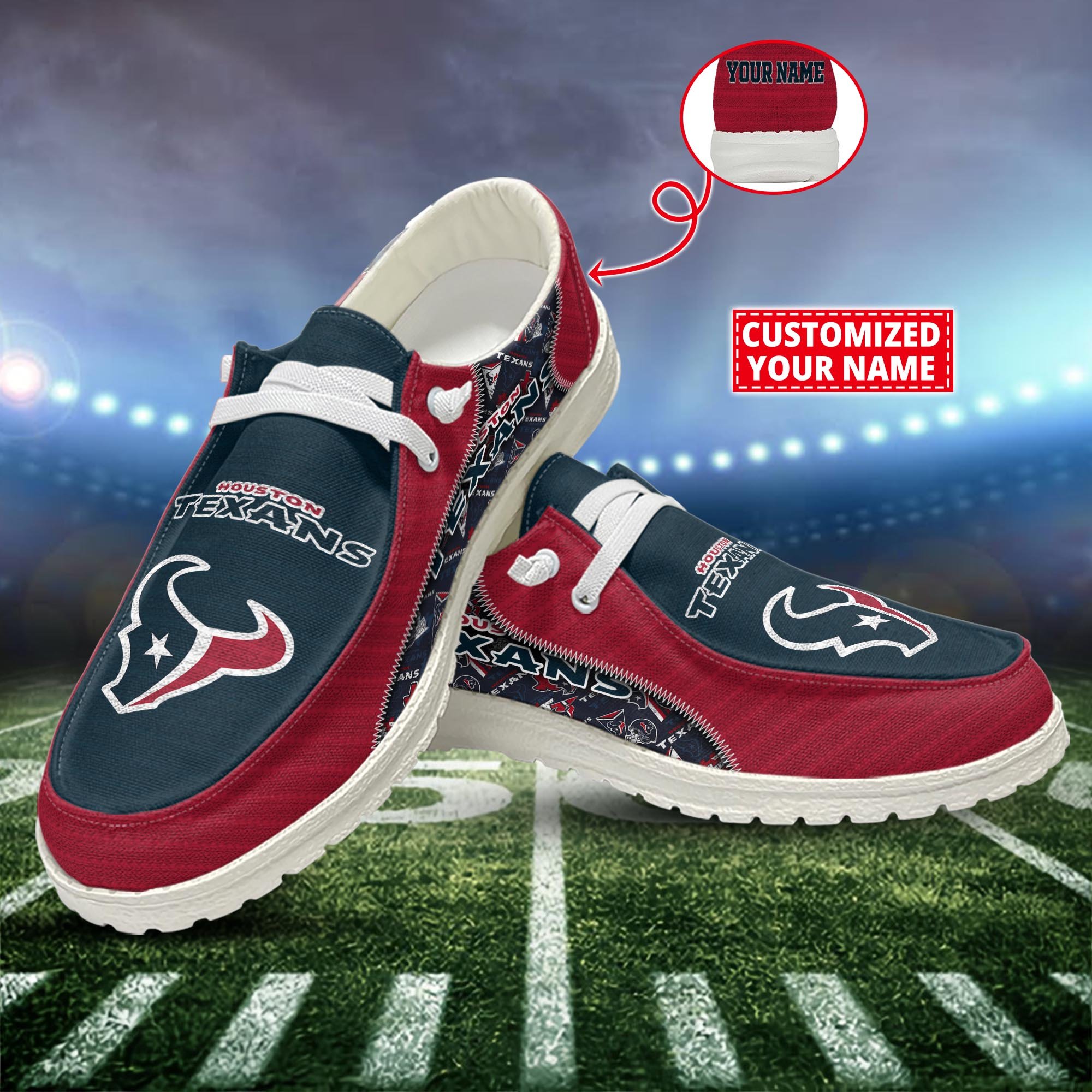 Houston Texans Customized Dude Shoes New Arrivals H52922