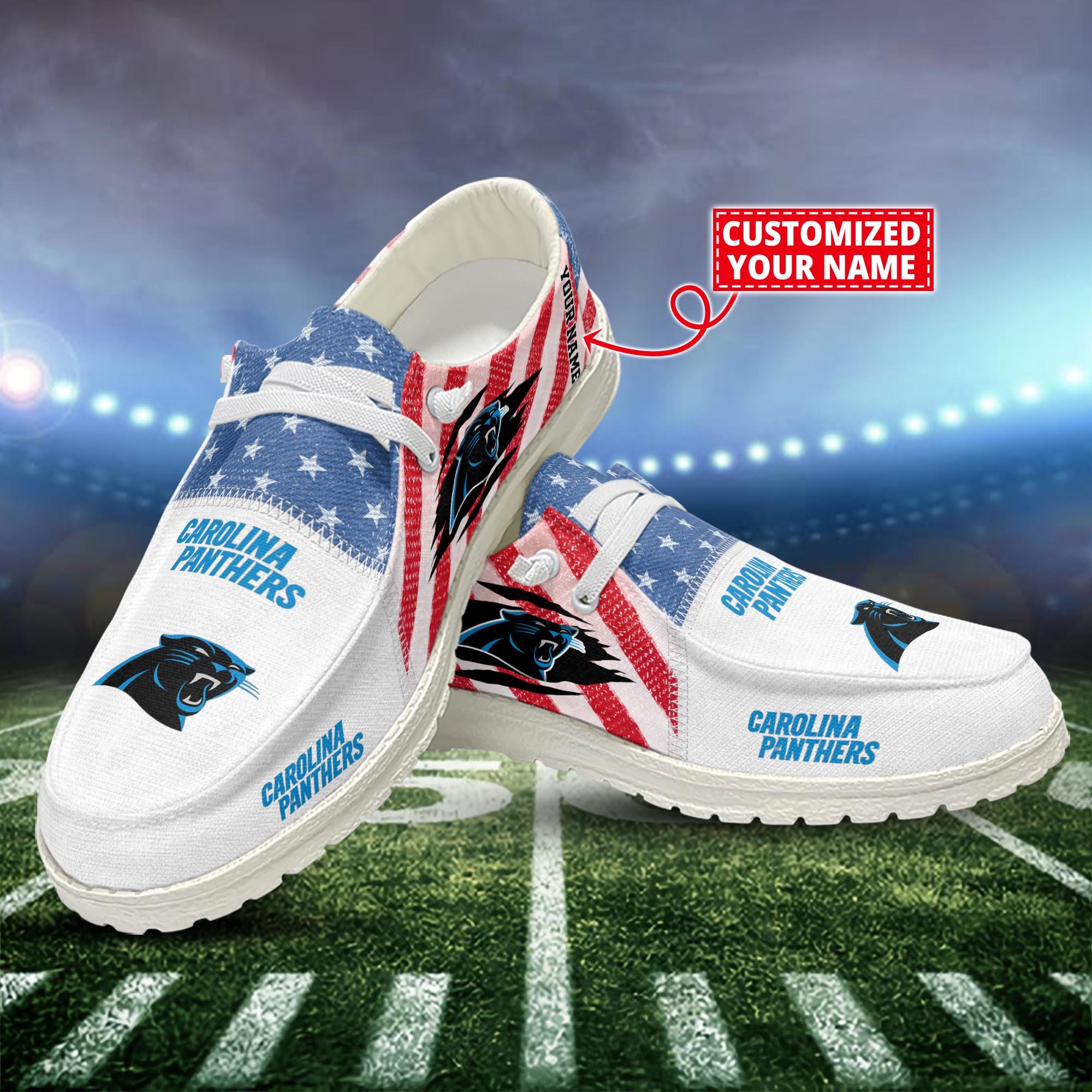 Carolina Panthers Customized Dude Shoes New Arrivals H52951