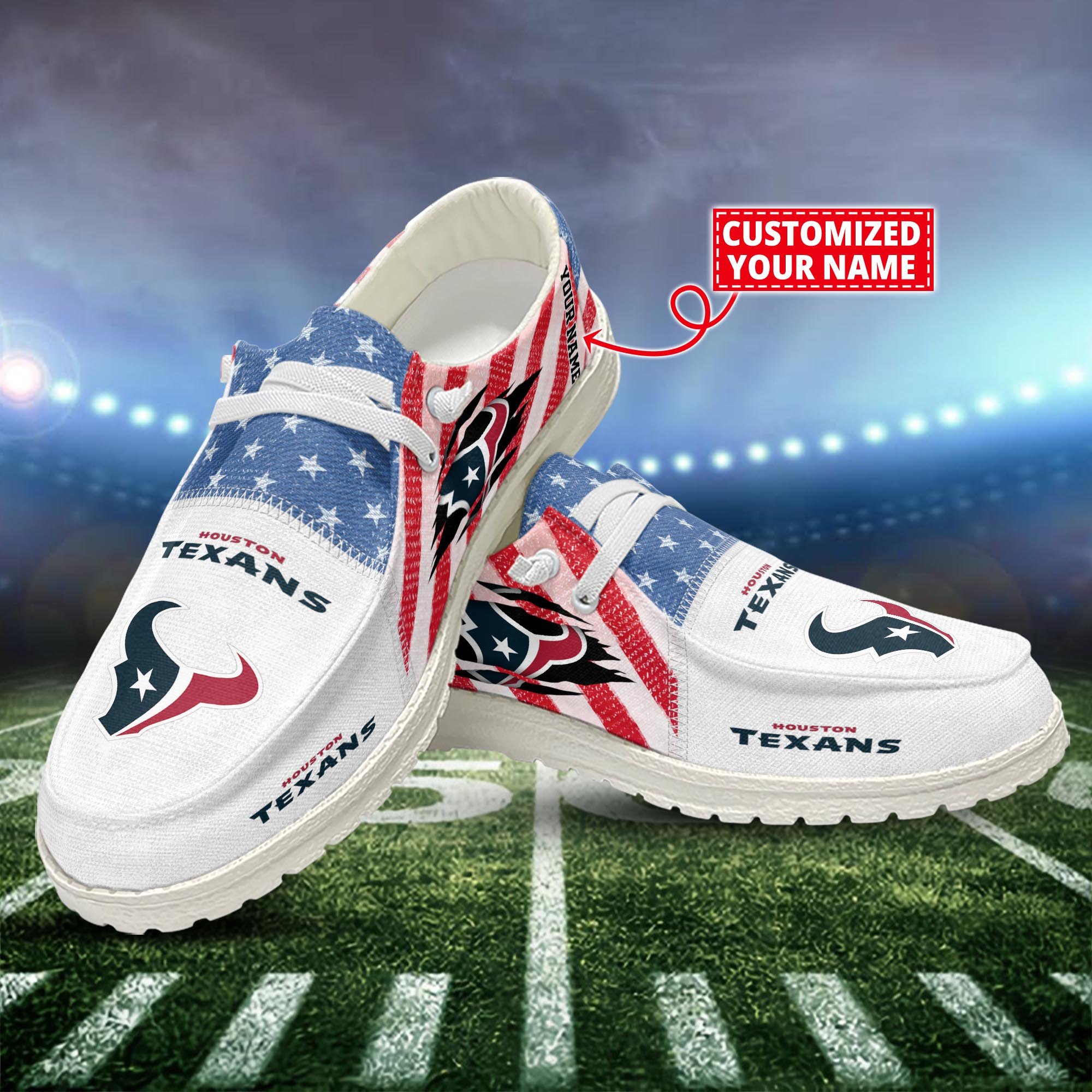 Houston Texans Customized Dude Shoes New Arrivals H52951