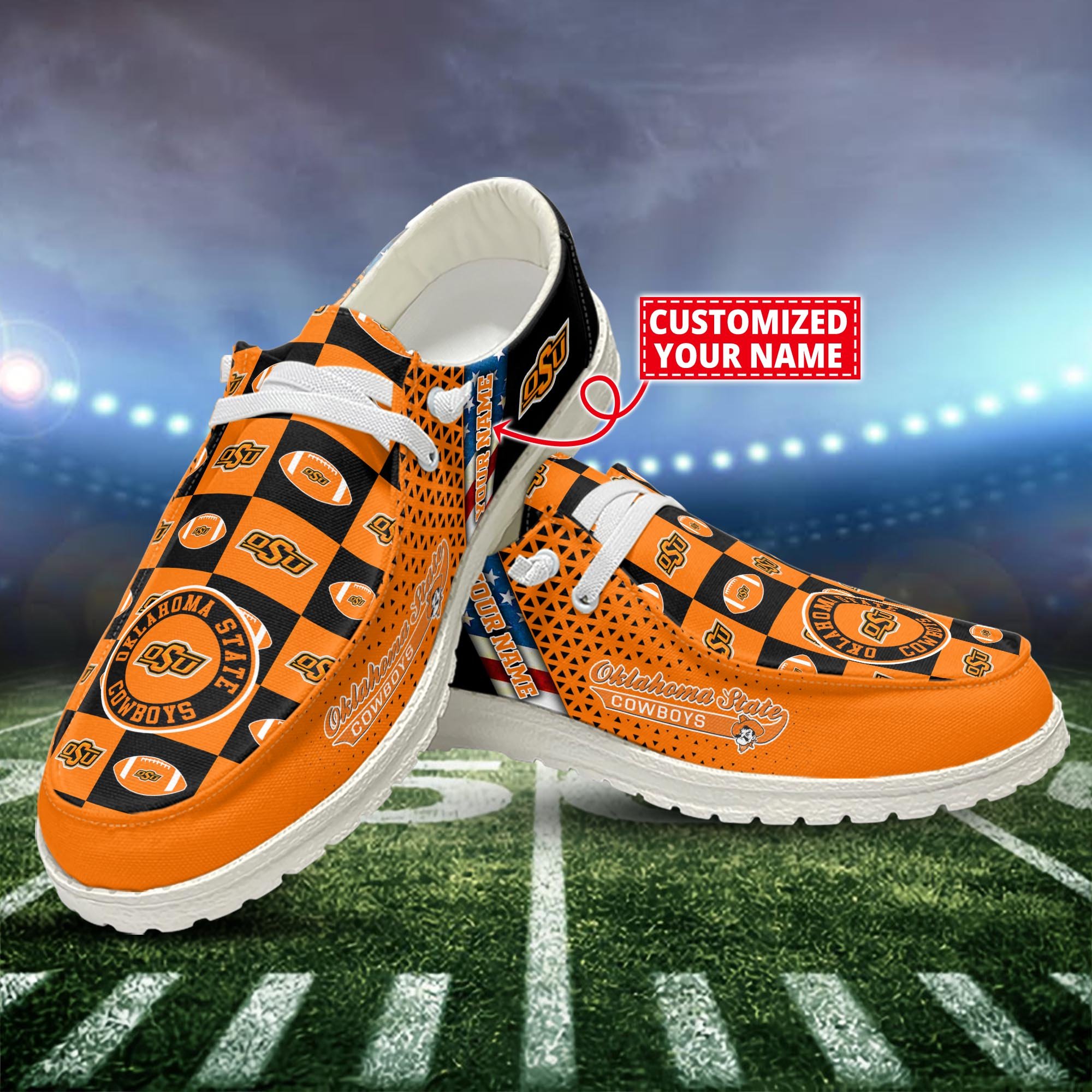 Oklahoma State Cowboys Customized Dude Shoes New Arrivals H52955