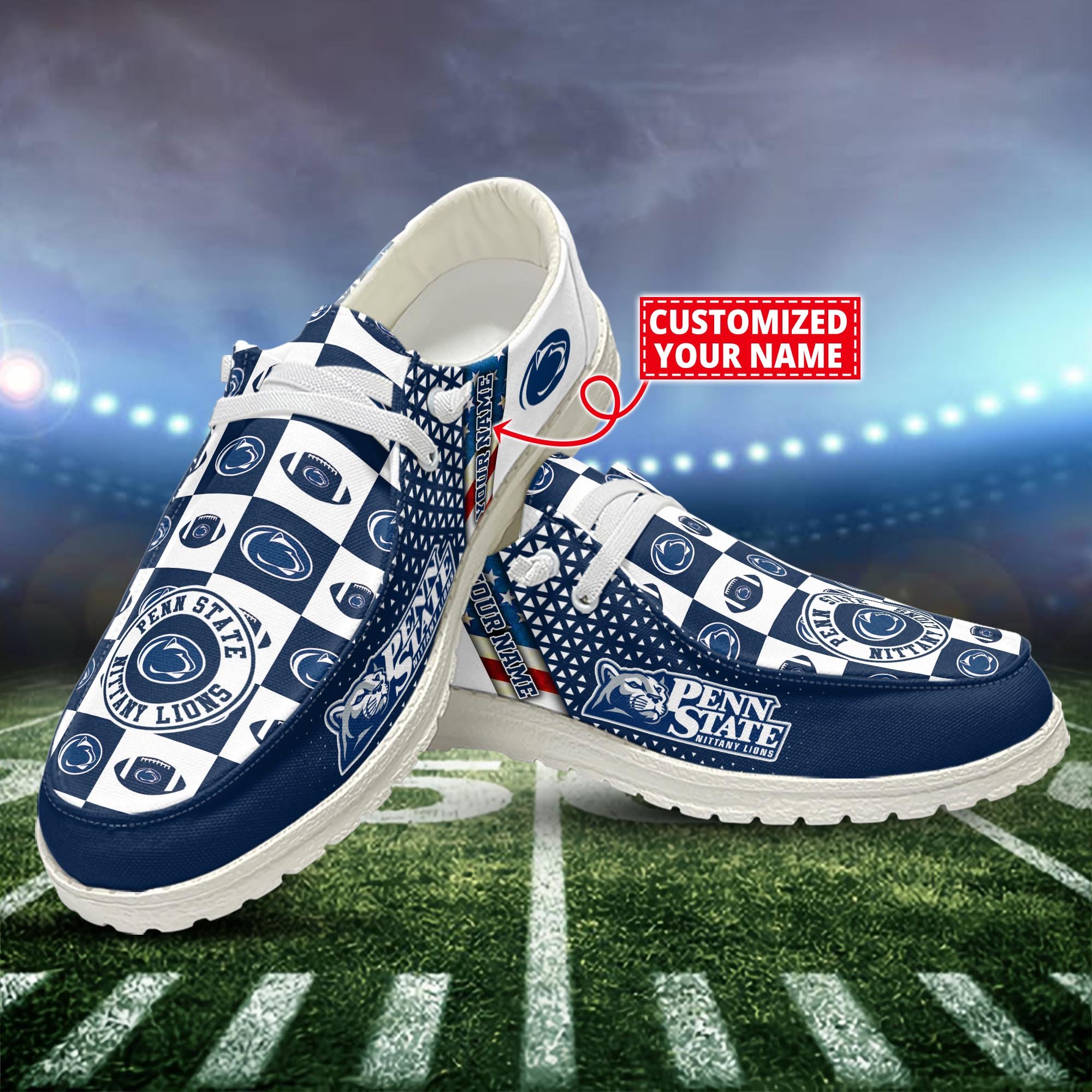 Penn State Nittany Lions Customized Dude Shoes New Arrivals H52955