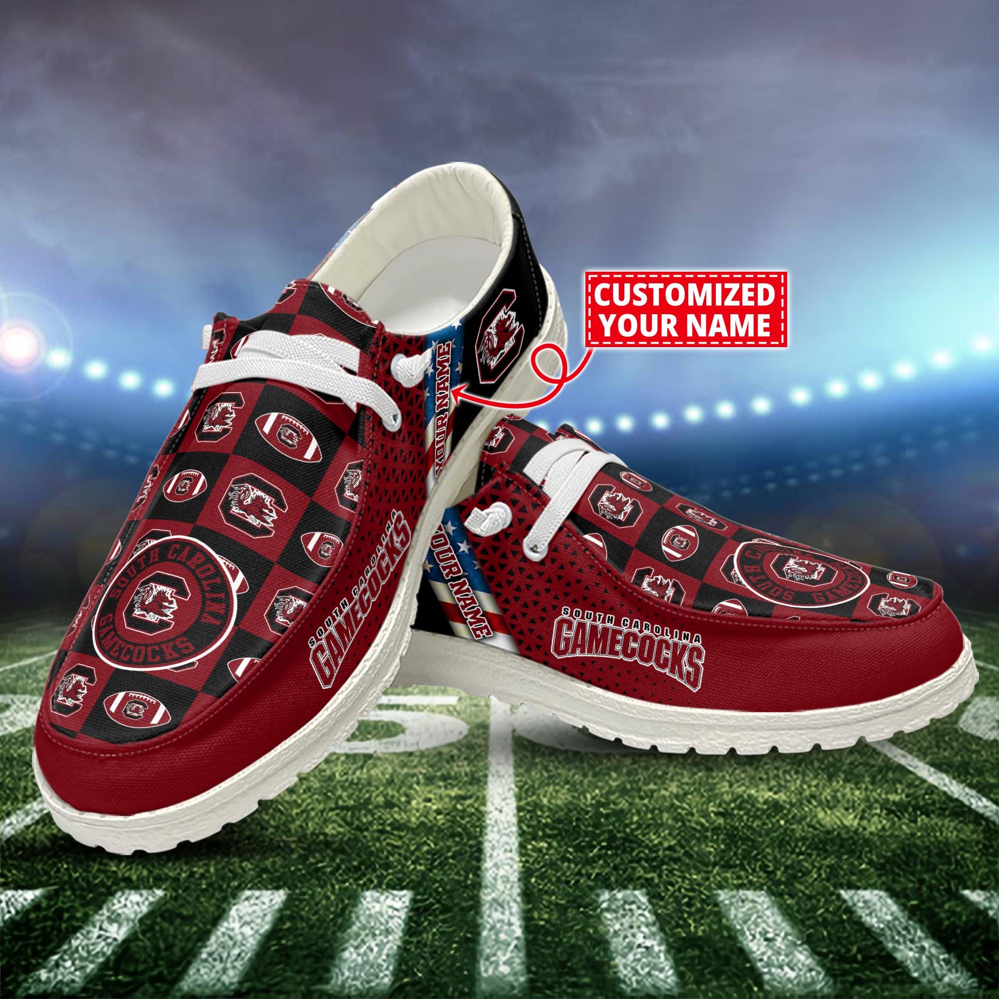 South Carolina Gamecocks Customized Dude Shoes New Arrivals H52955