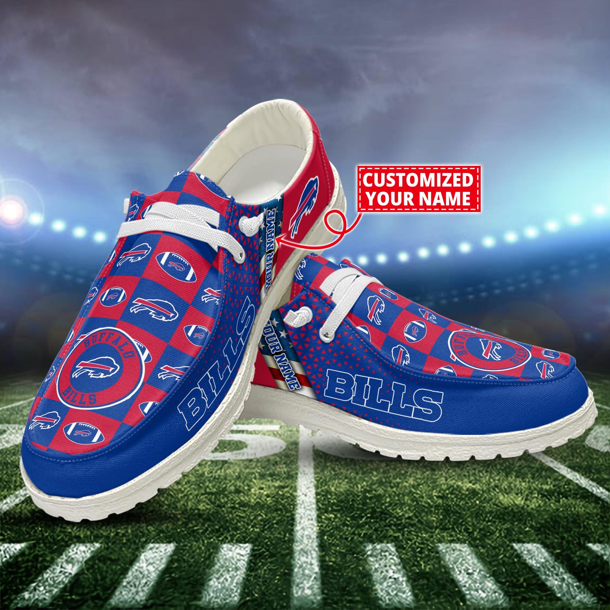 Buffalo Bills Customized Dude Shoes New Arrivals H52955