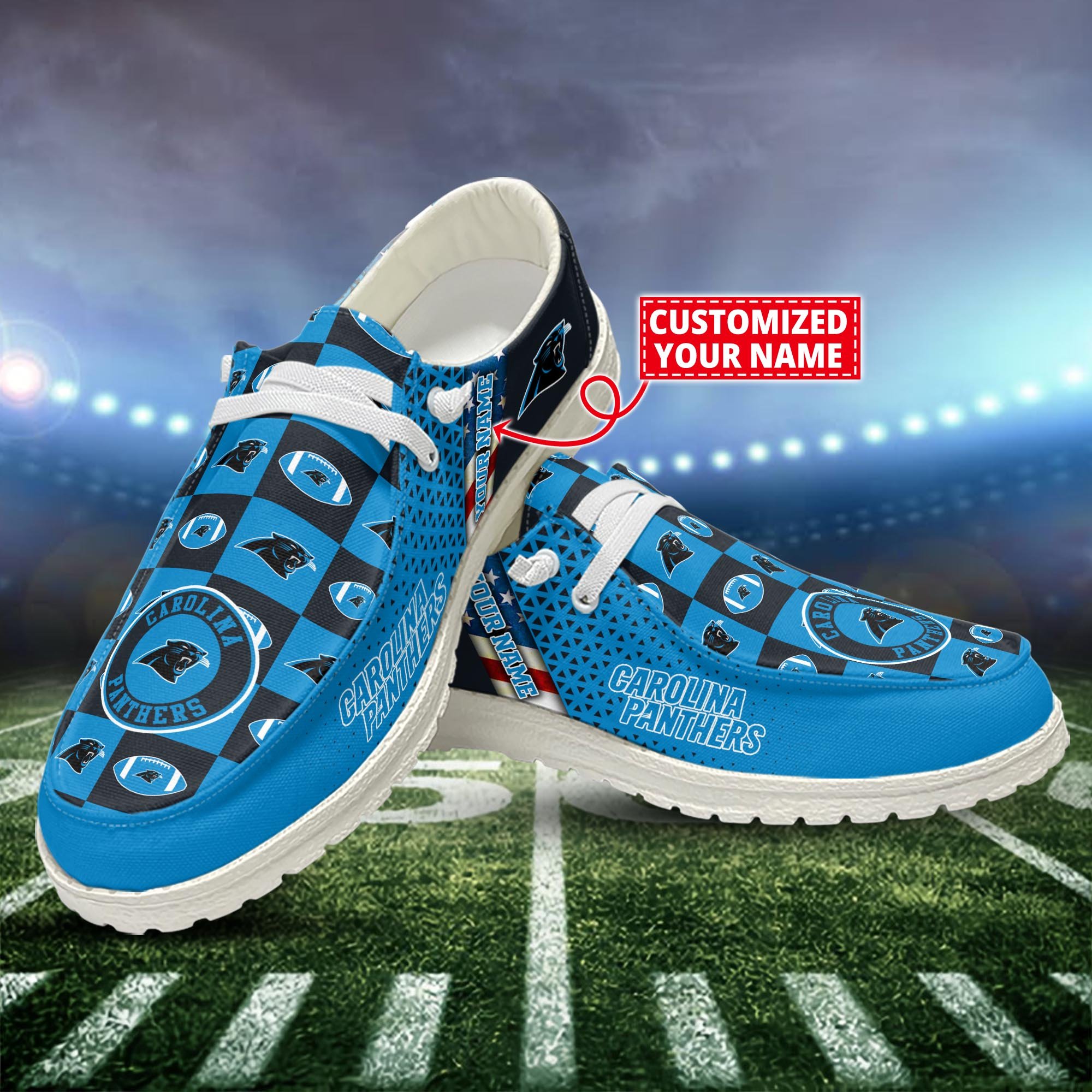 Carolina Panthers Customized Dude Shoes New Arrivals H52955