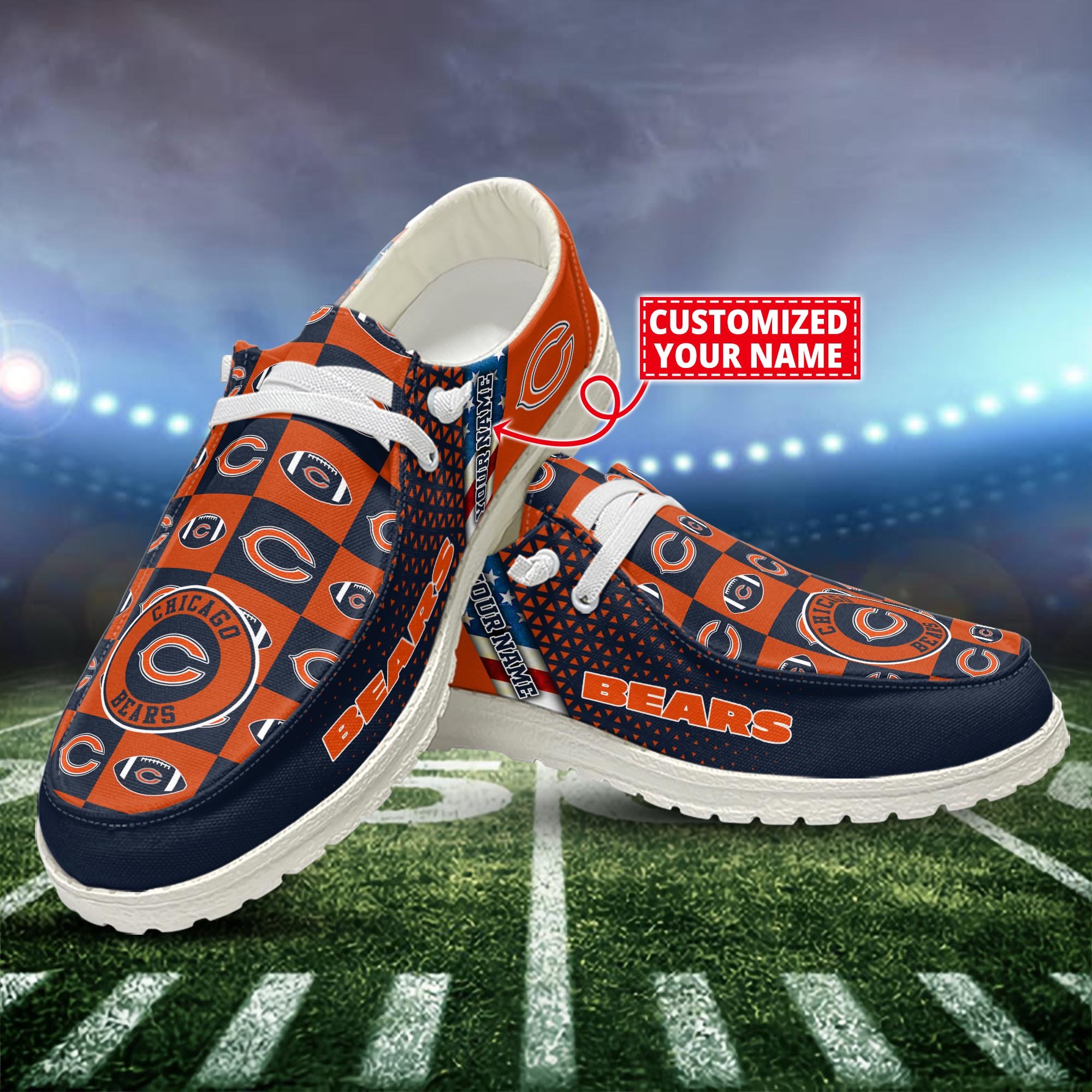 Chicago Bears Customized Dude Shoes New Arrivals H52955