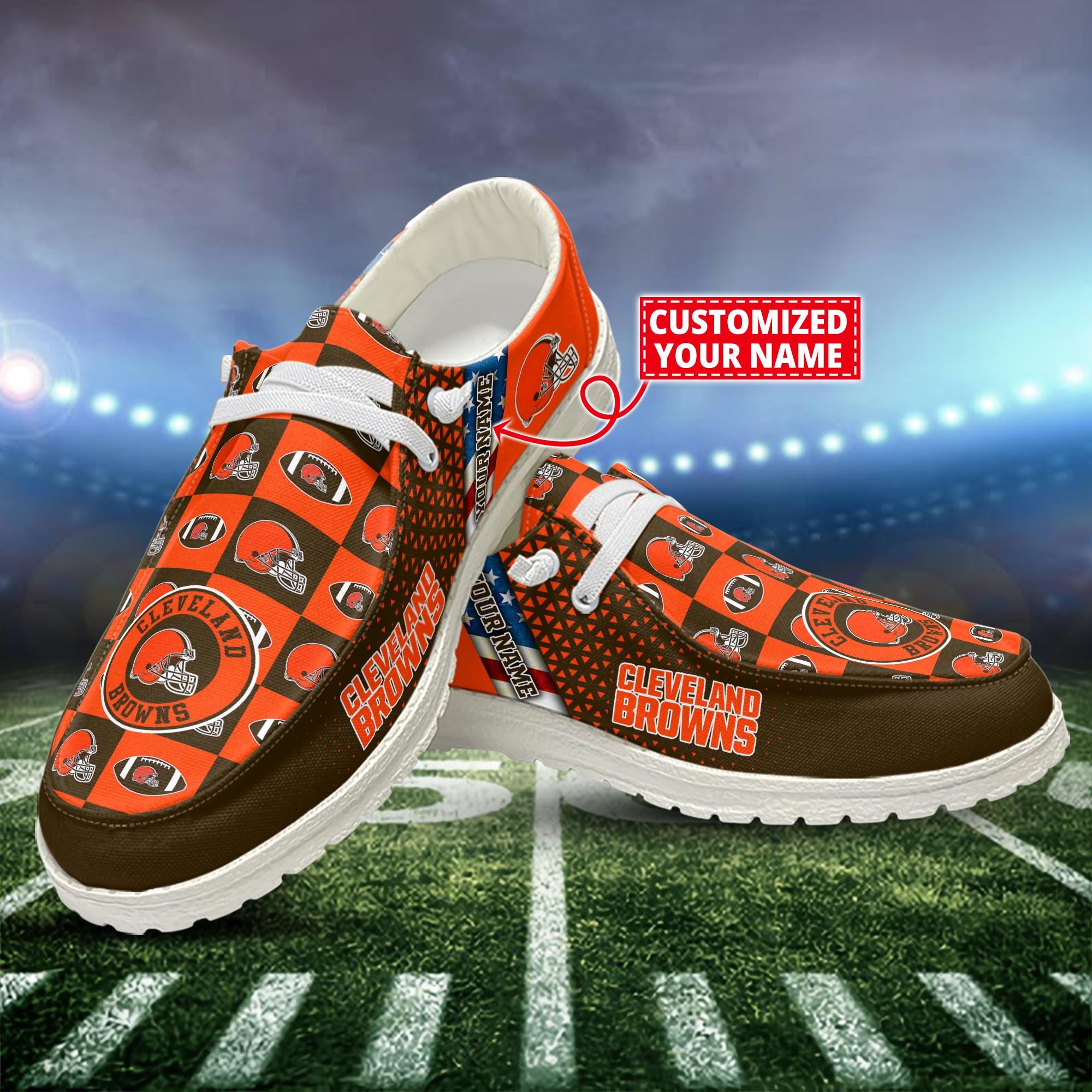 Cleveland Browns Customized Dude Shoes New Arrivals H52955