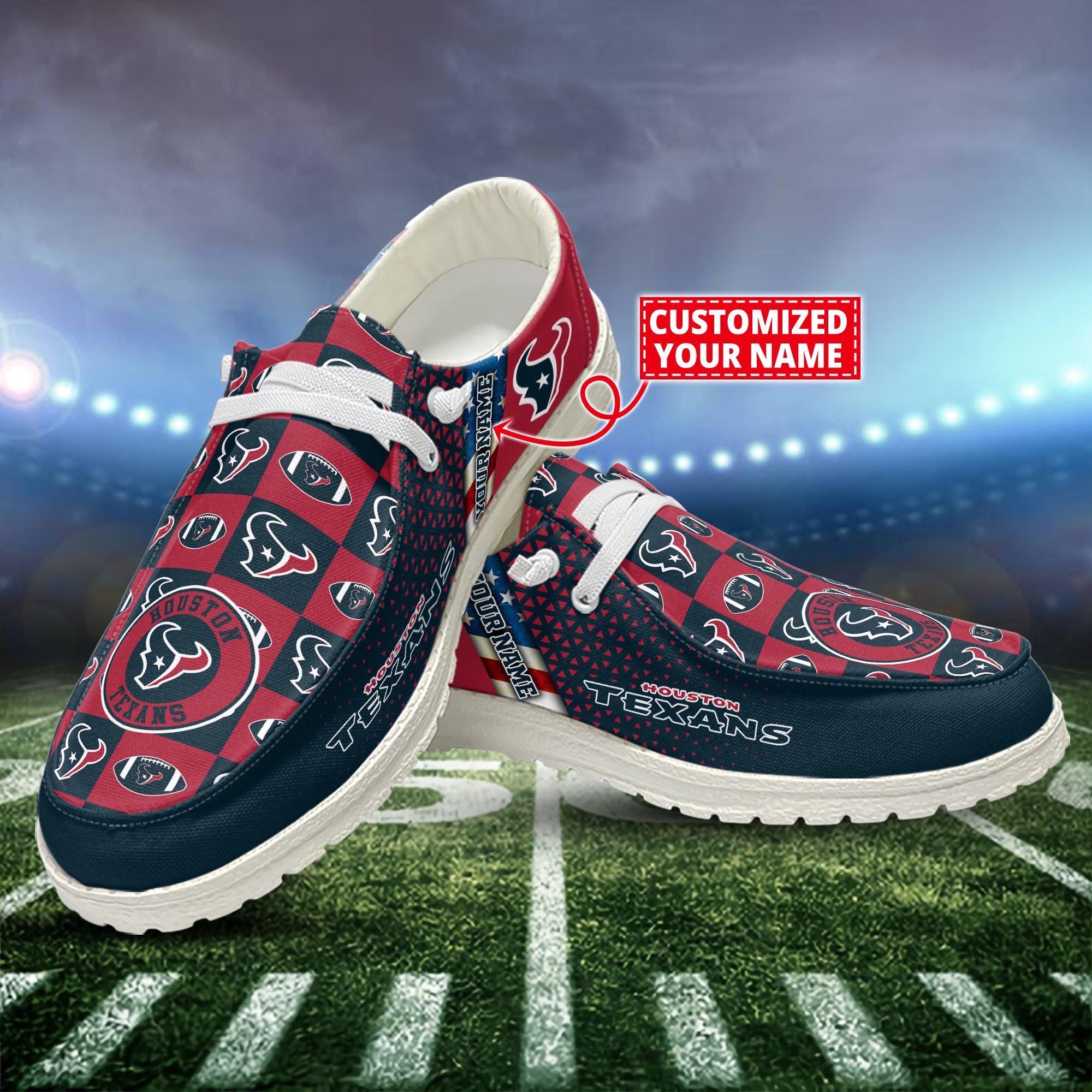 Houston Texans Customized Dude Shoes New Arrivals H52955