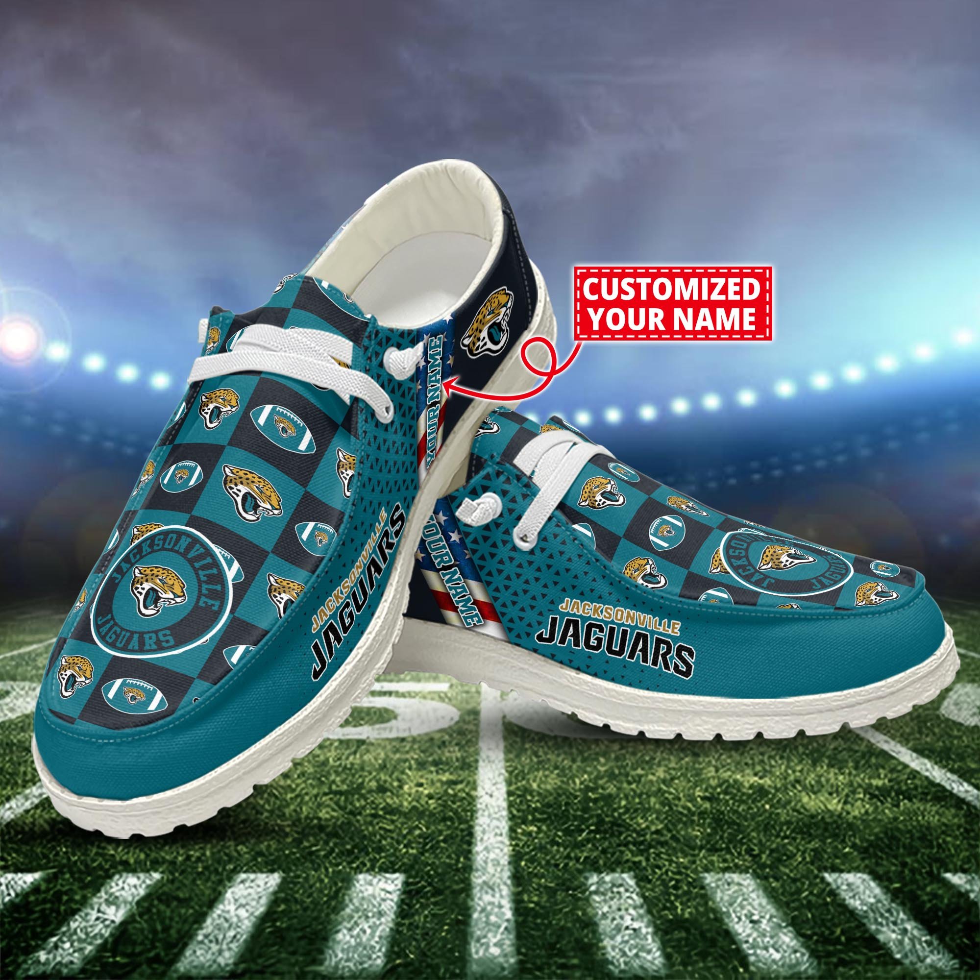 Jacksonville Jaguars Customized Dude Shoes New Arrivals H52955