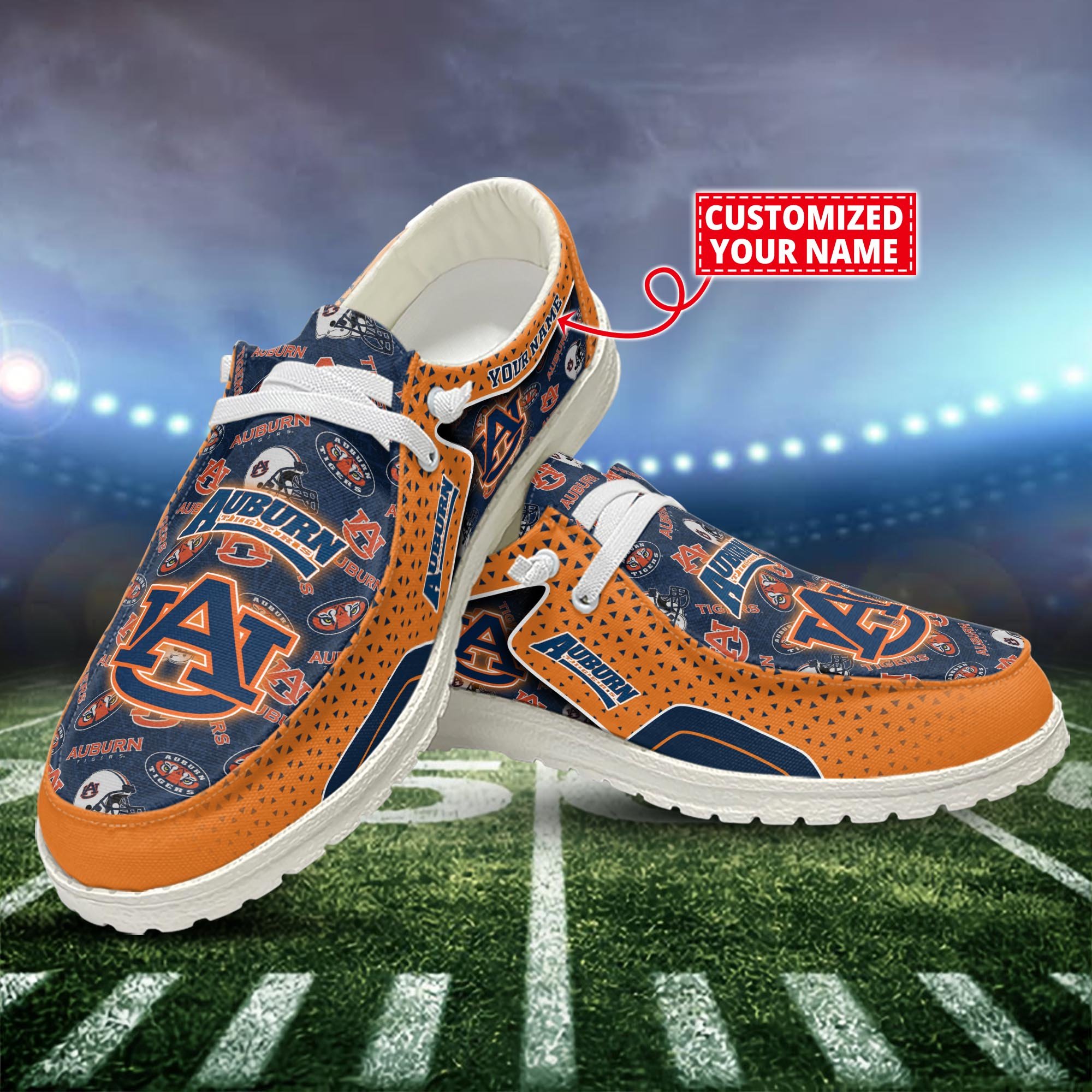 Auburn Tigers Customized Dude Shoes New Arrivals H52981